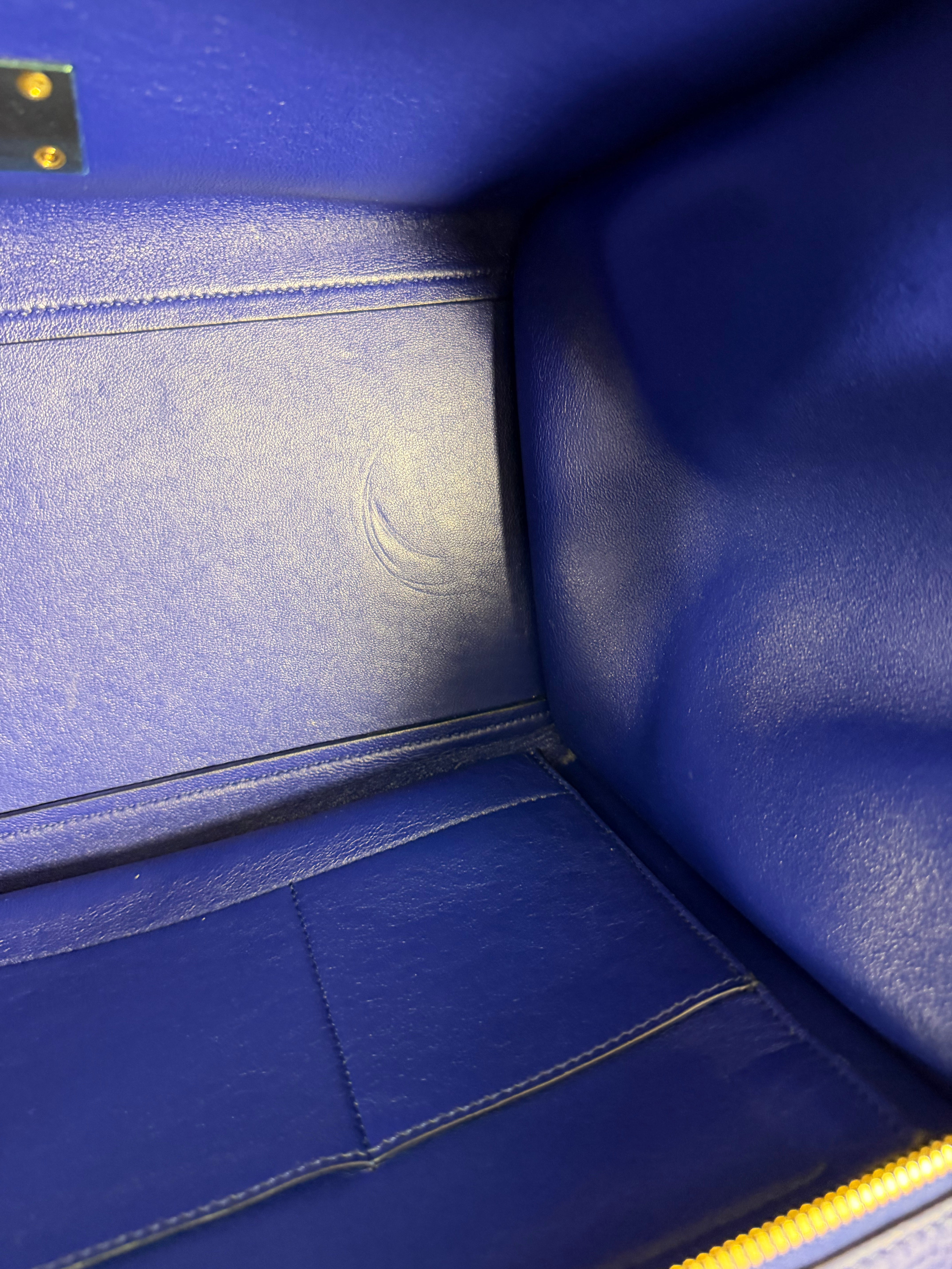 Borsa Céline Trapeze in Pelle Blu