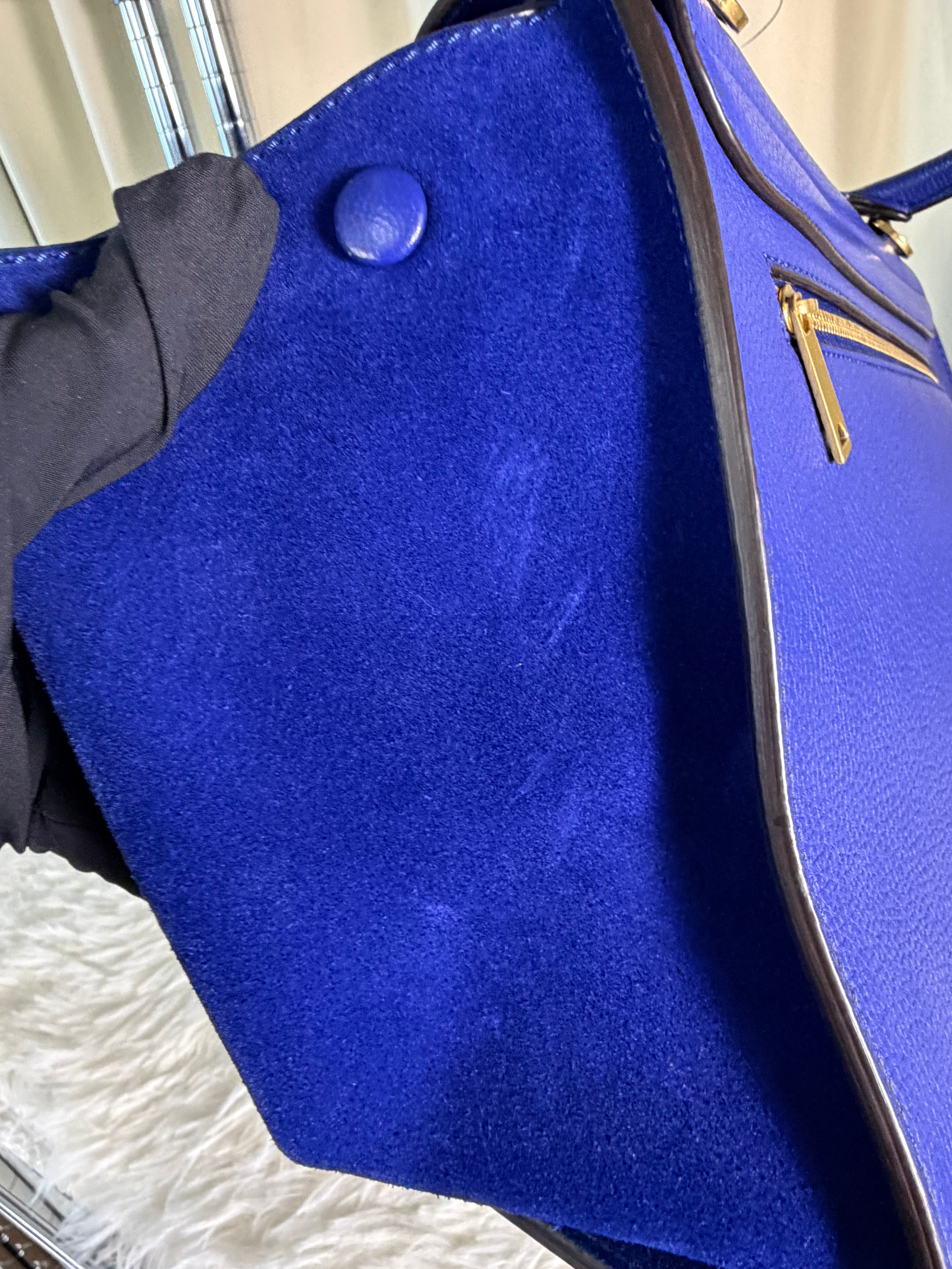 Borsa Céline Trapeze in Pelle Blu