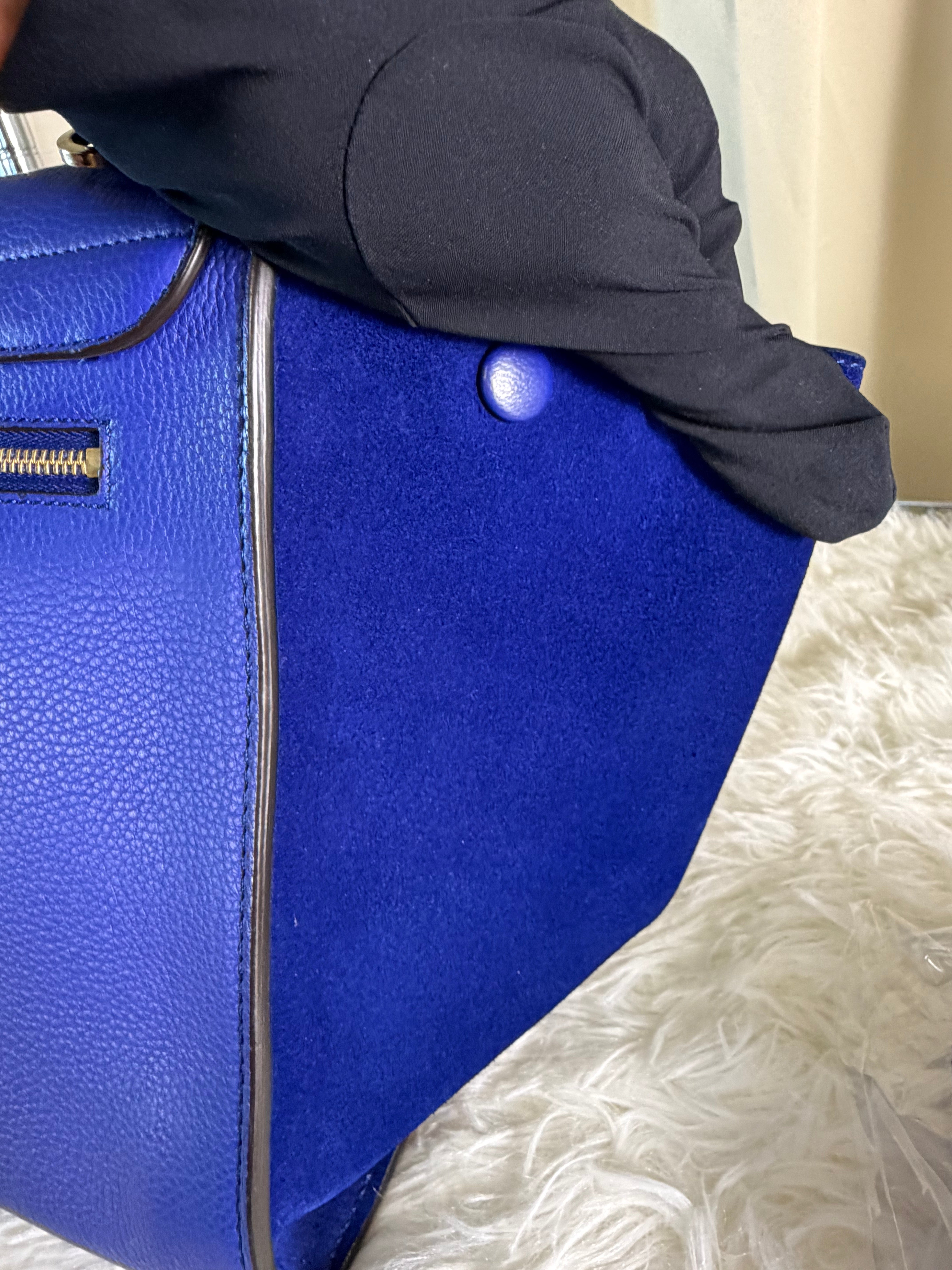 Borsa Céline Trapeze in Pelle Blu