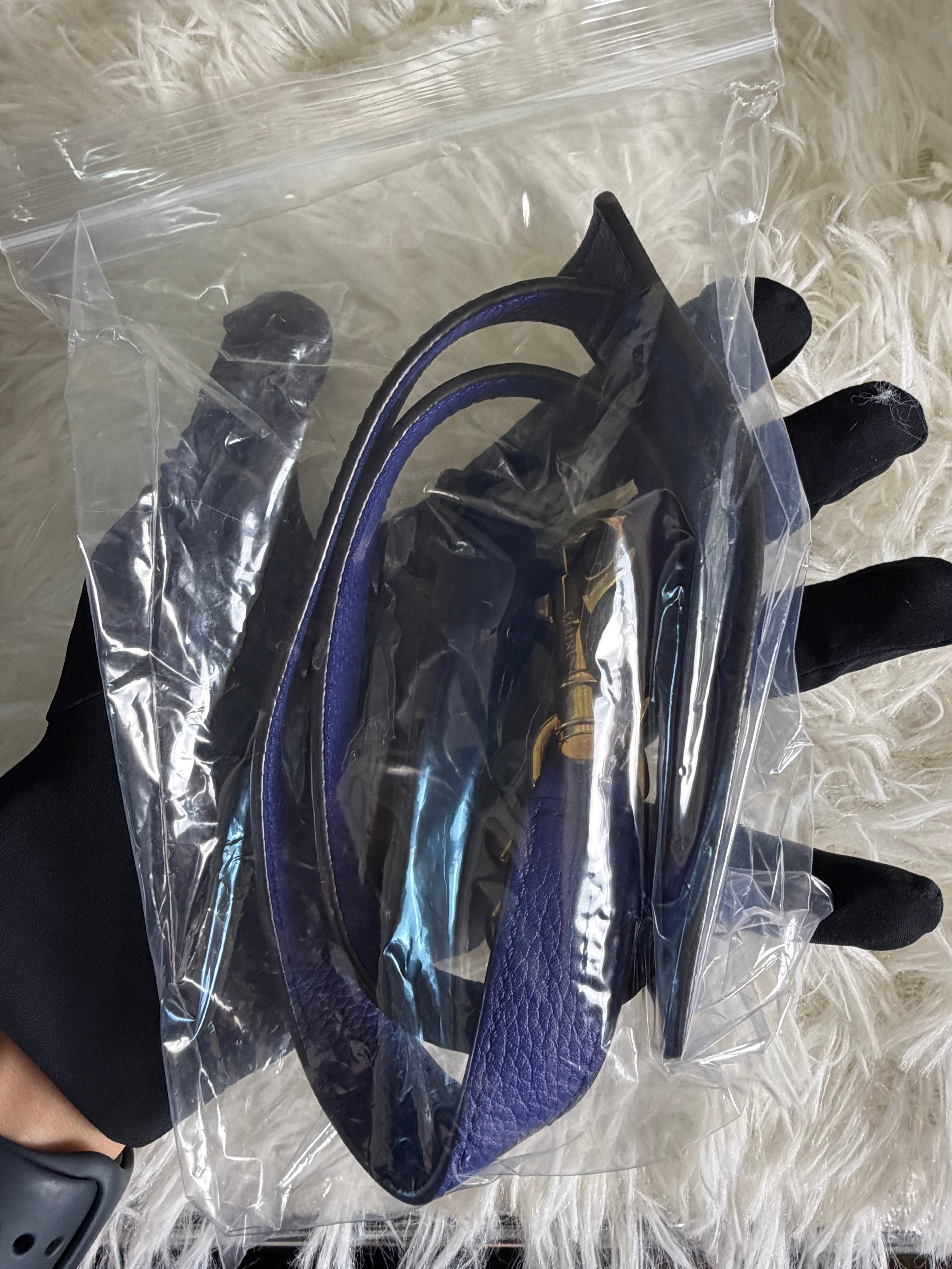 Borsa Céline Trapeze in Pelle Blu