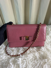 Borsa a Tracolla Salvatore Ferragamo Vara in Pelle Saffiano