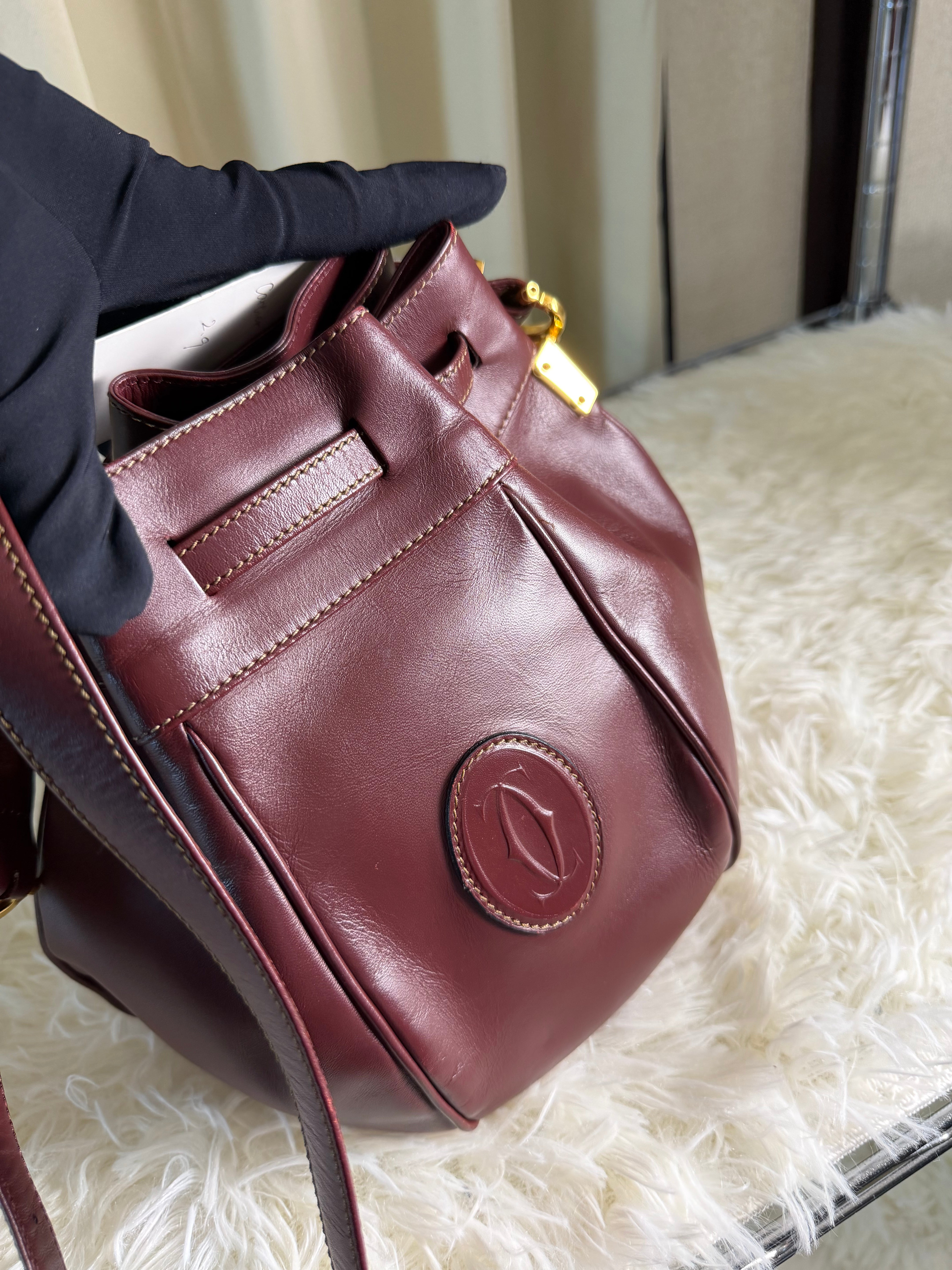 Borsa a Secchiello Vintage di Cartier