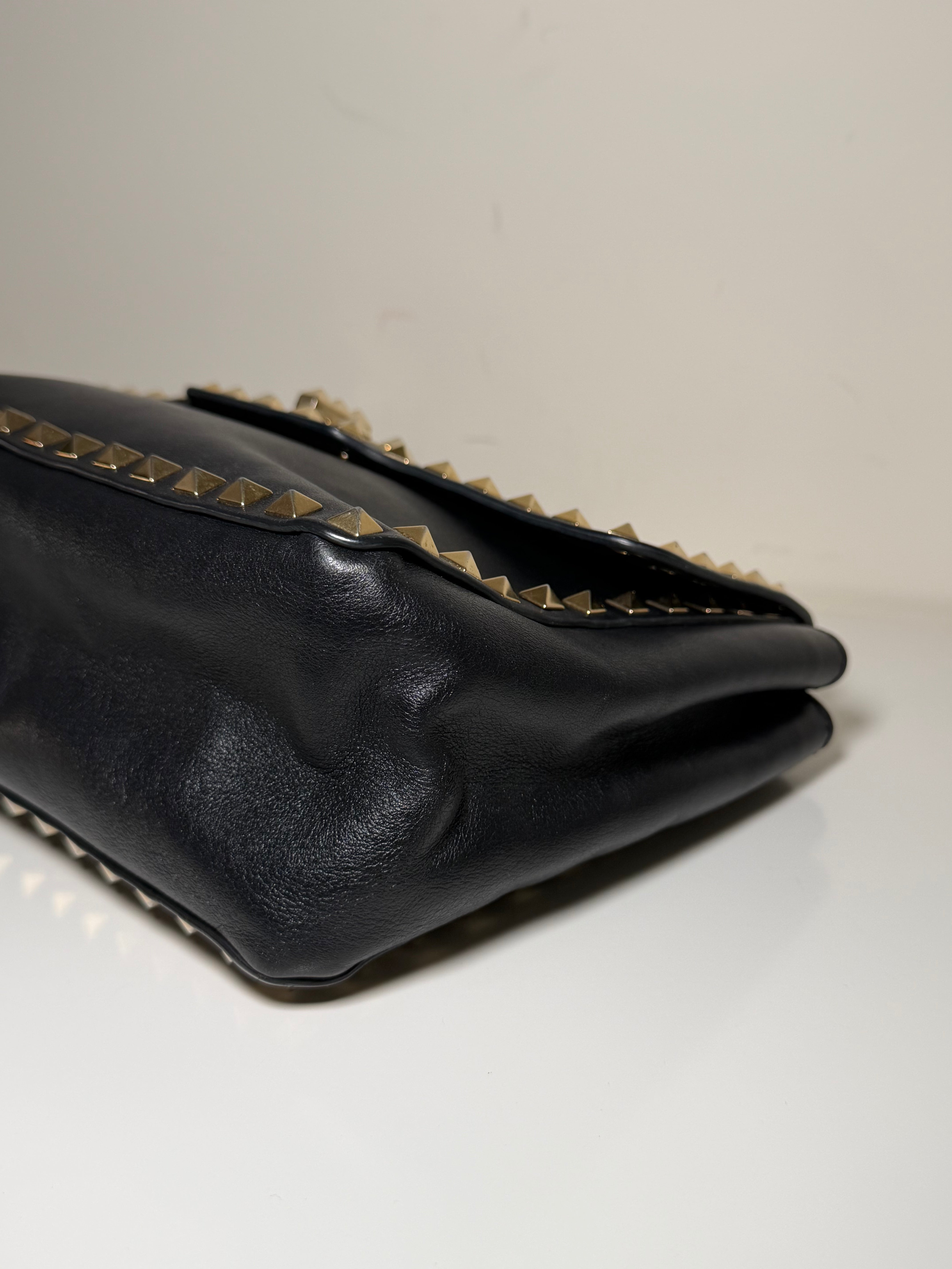 Borsa a Tracolla Valentino Garavani Rockstud in Pelle Nera