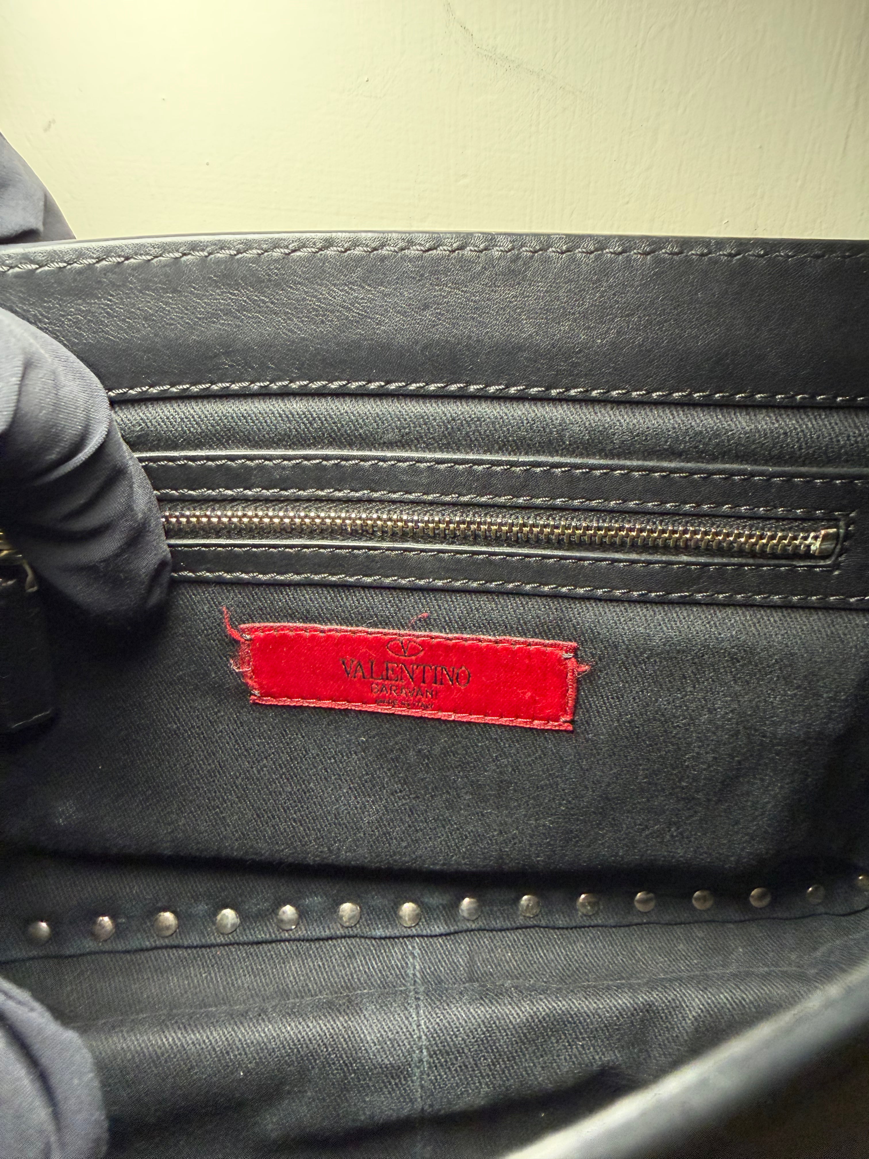 Borsa a Tracolla Valentino Garavani Rockstud in Pelle Nera