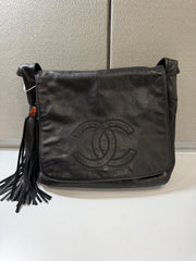 Borsa Vintage di Chanel in Pelle Nera