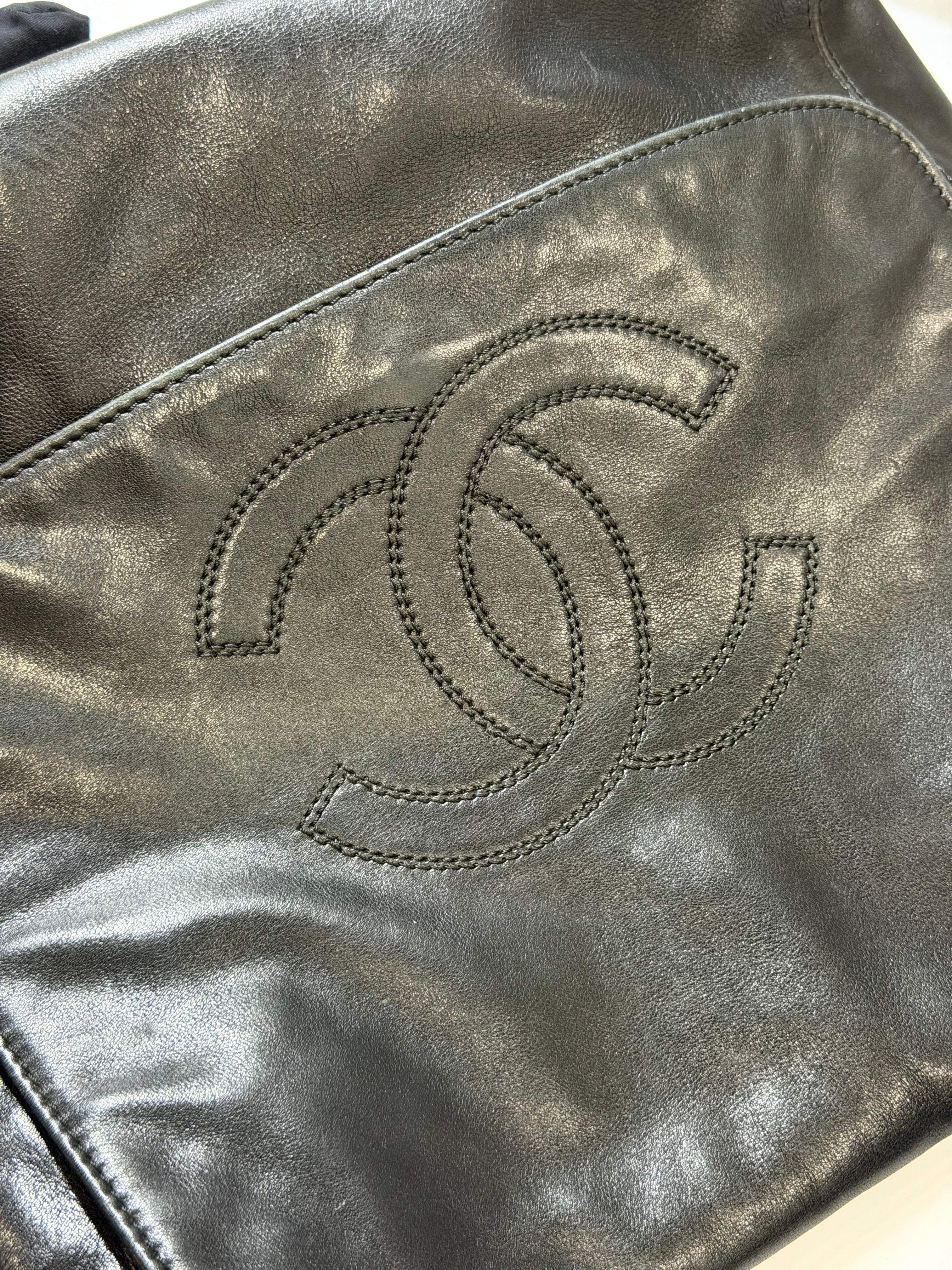 Borsa Vintage di Chanel in Pelle Nera