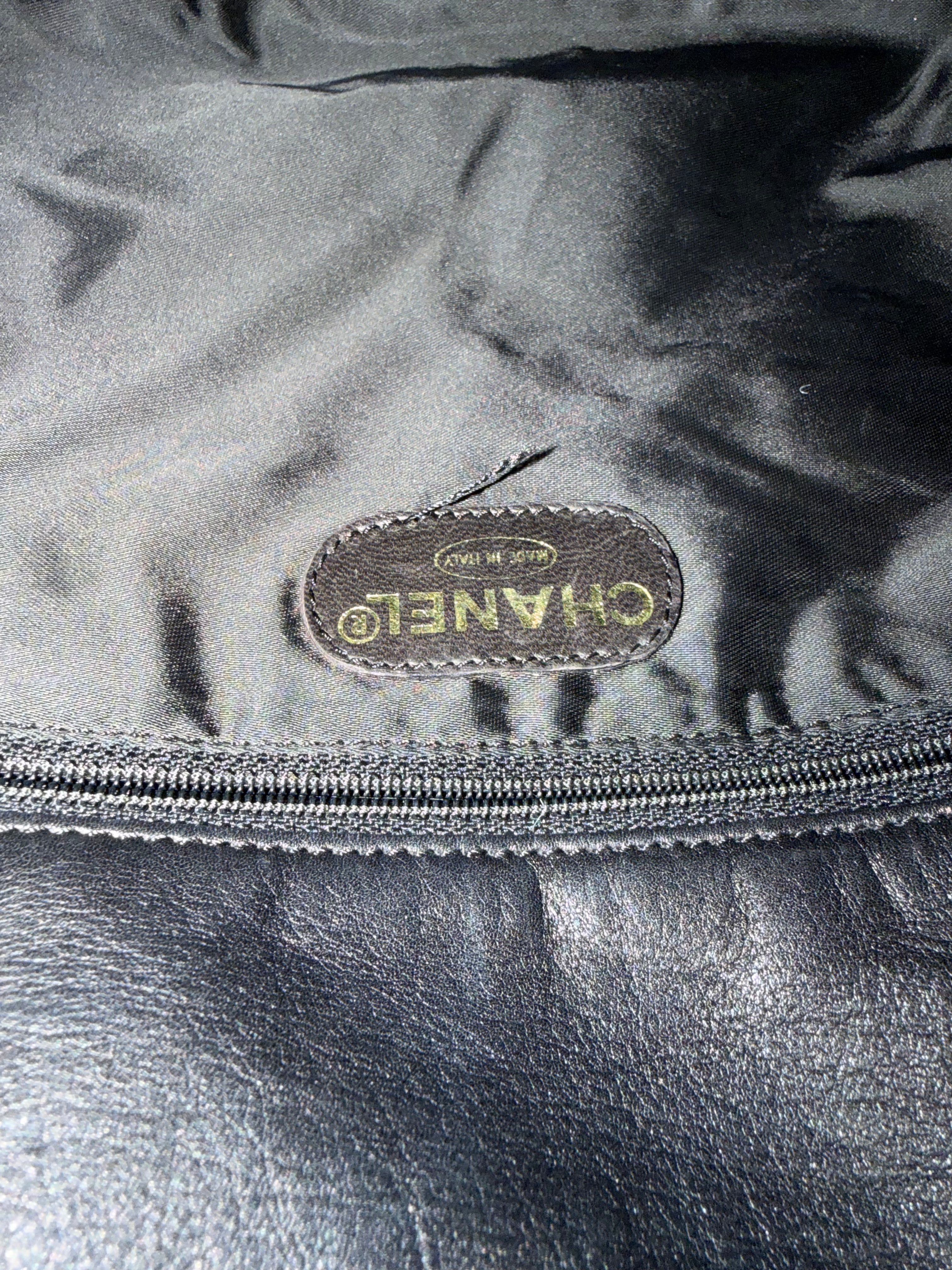 Borsa Vintage di Chanel in Pelle Nera