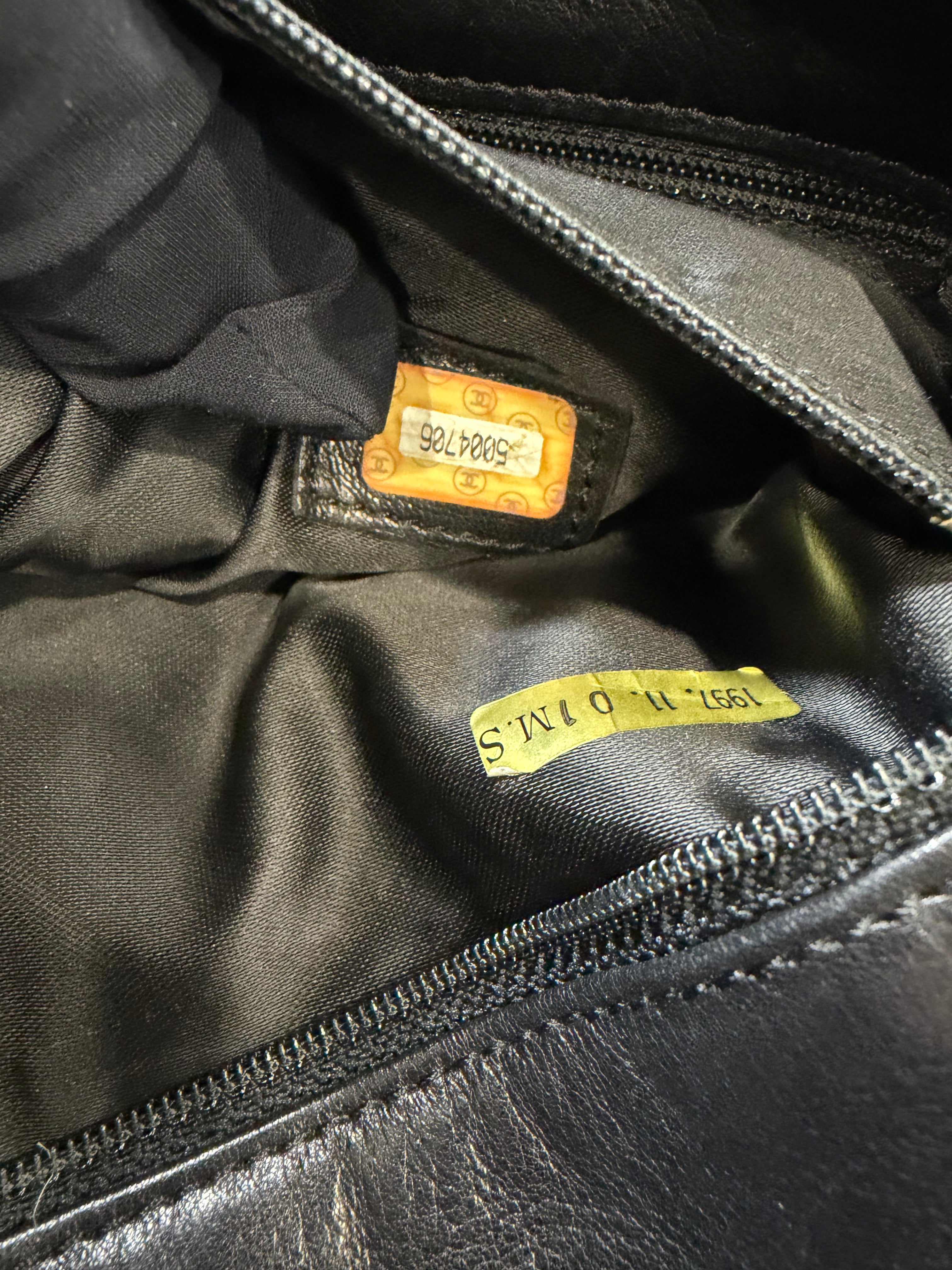 Borsa Vintage di Chanel in Pelle Nera