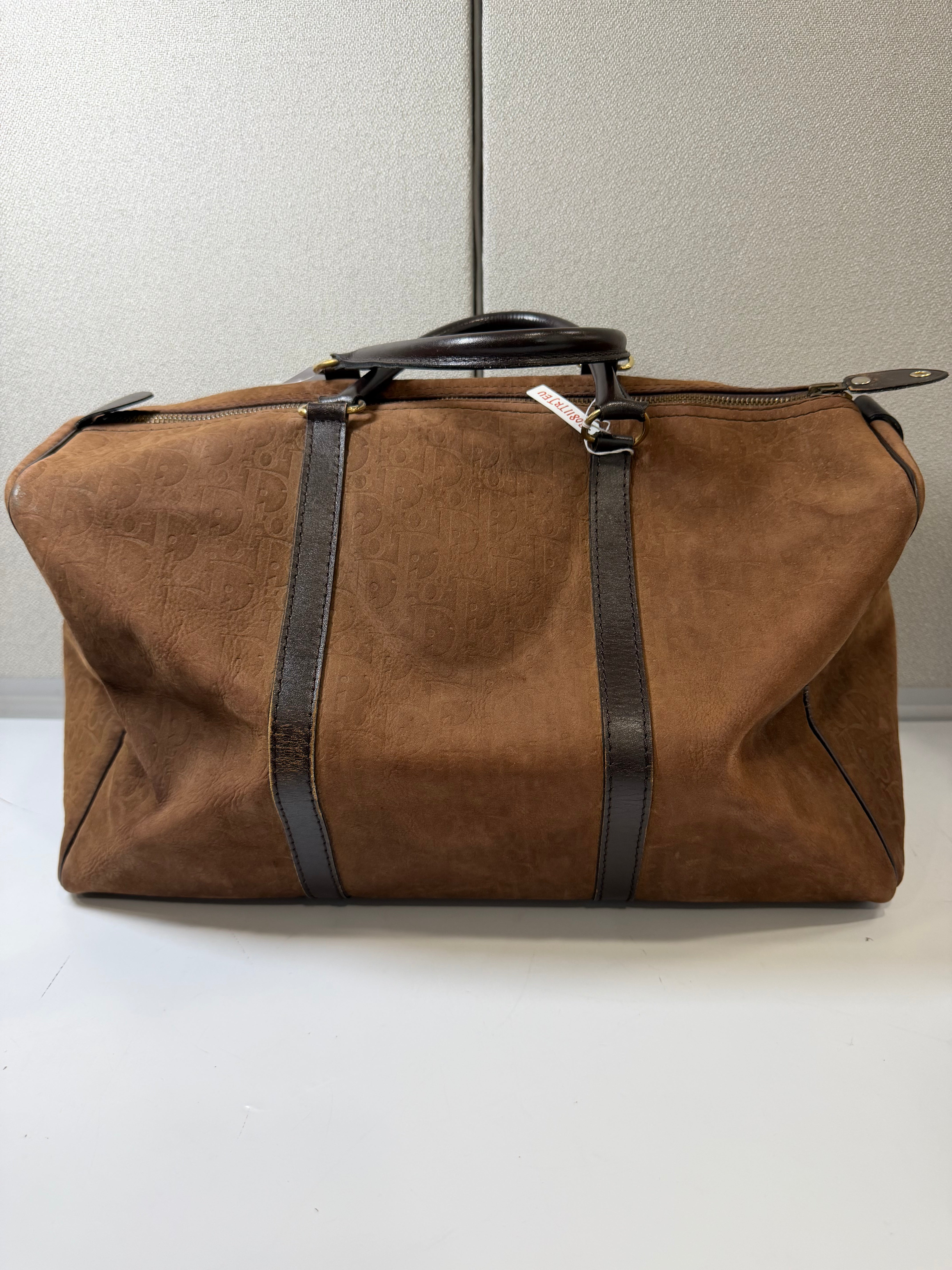 Borsone Vintage Christian Dior in Suede