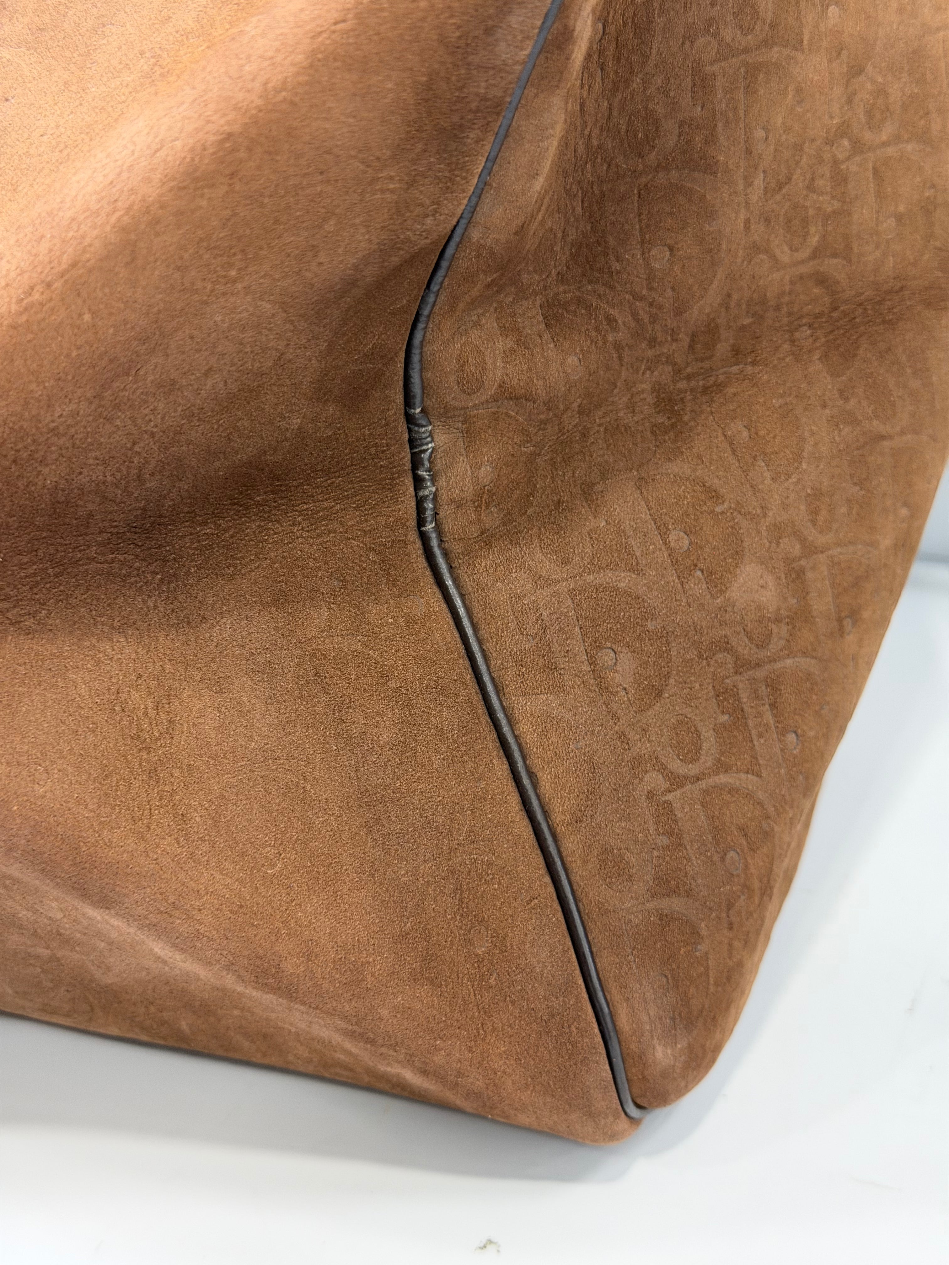 Borsone Vintage Christian Dior in Suede