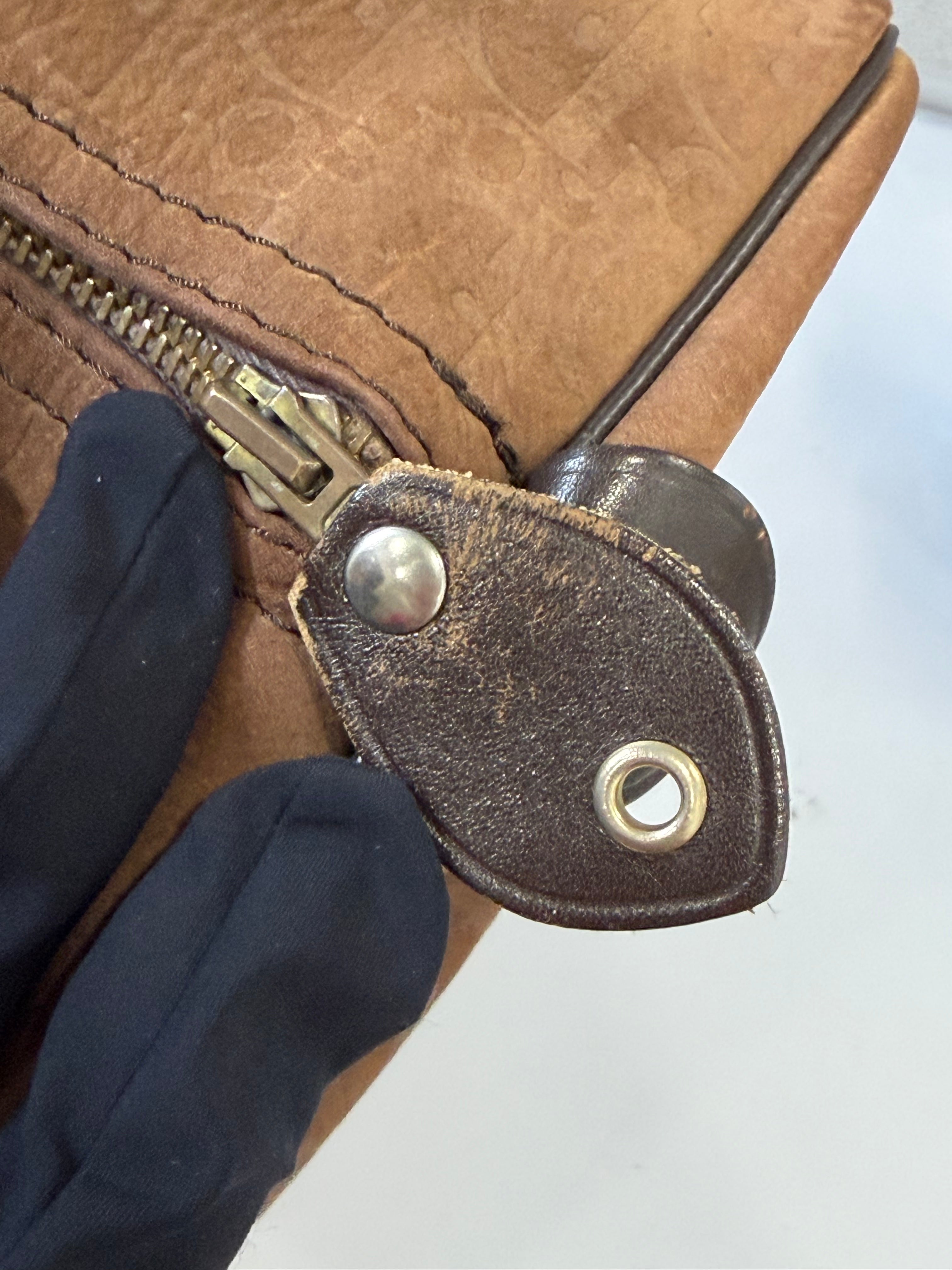 Borsone Vintage Christian Dior in Suede