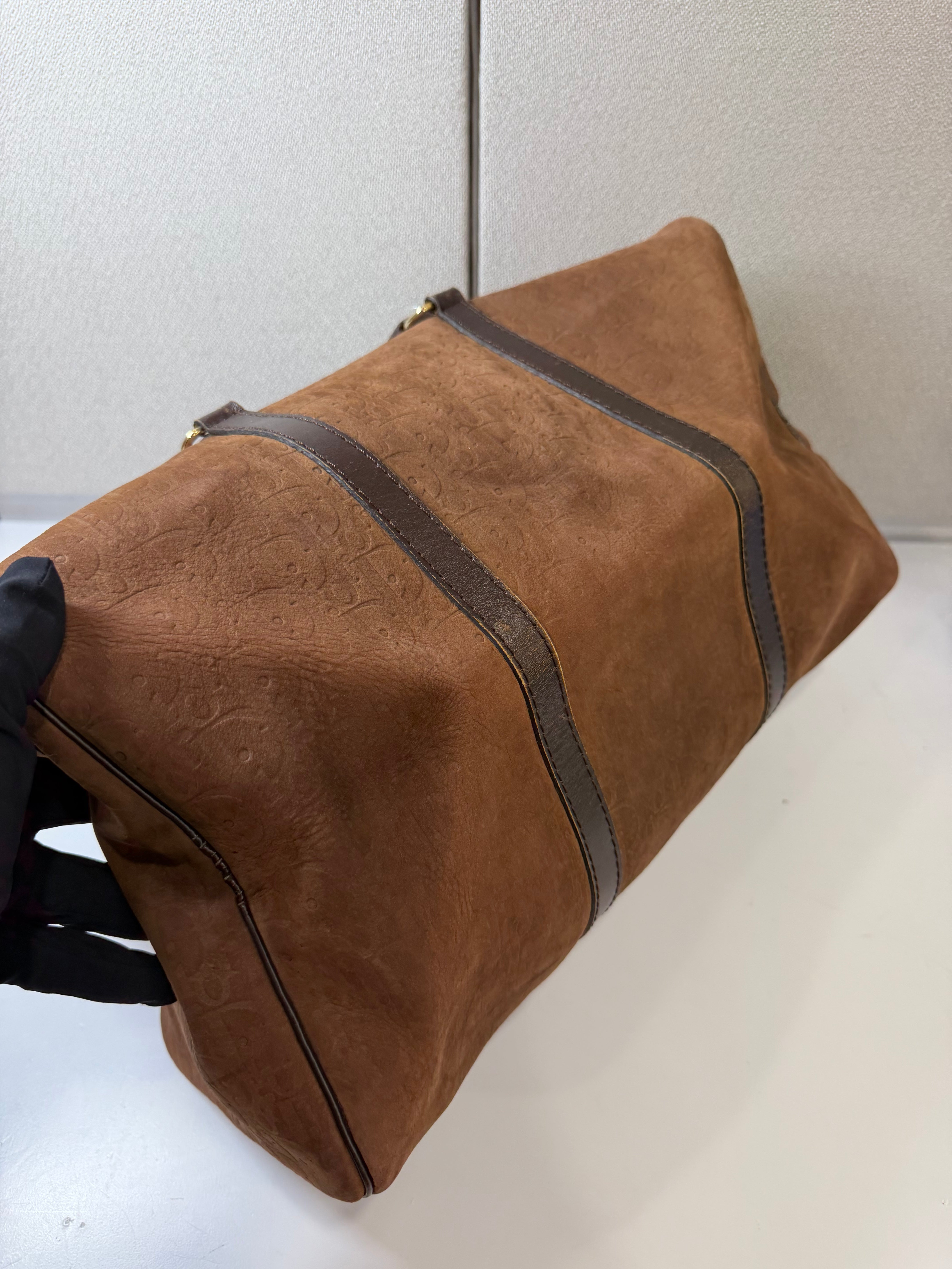 Borsone Vintage Christian Dior in Suede