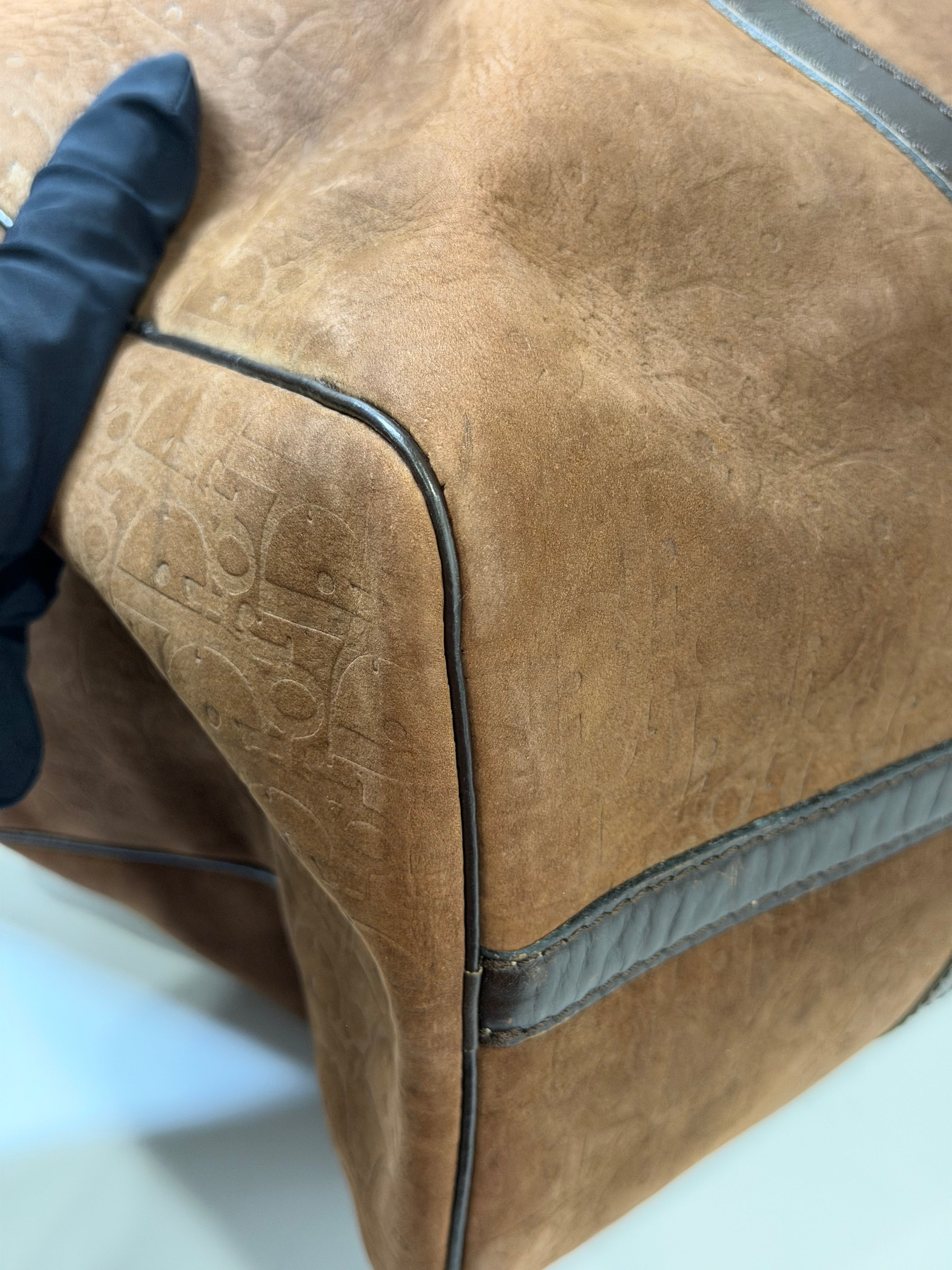 Borsone Vintage Christian Dior in Suede
