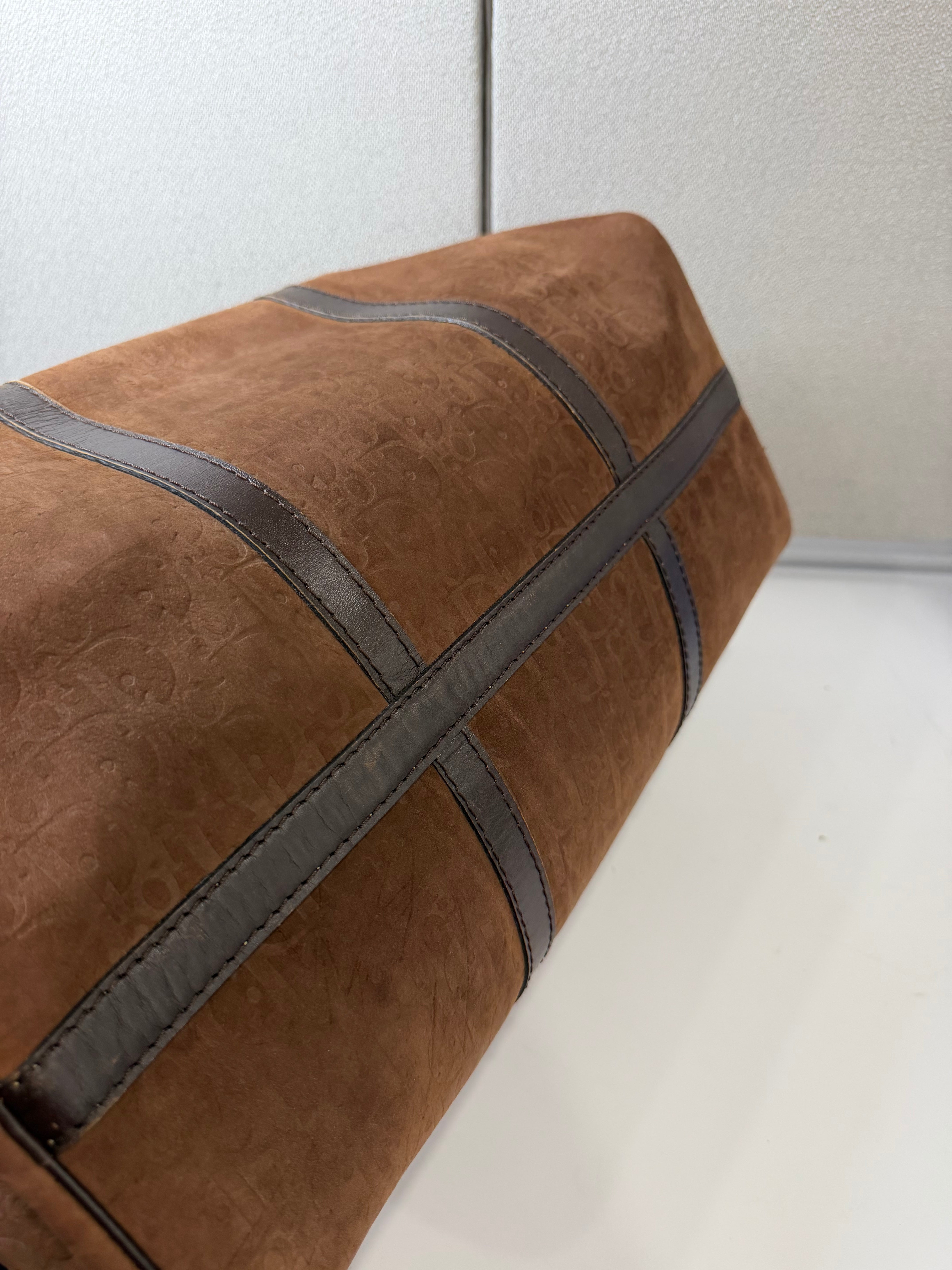 Borsone Vintage Christian Dior in Suede