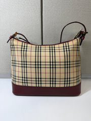 Borsa a Spalla Vintage di Burberry con Motivo Nova-Check