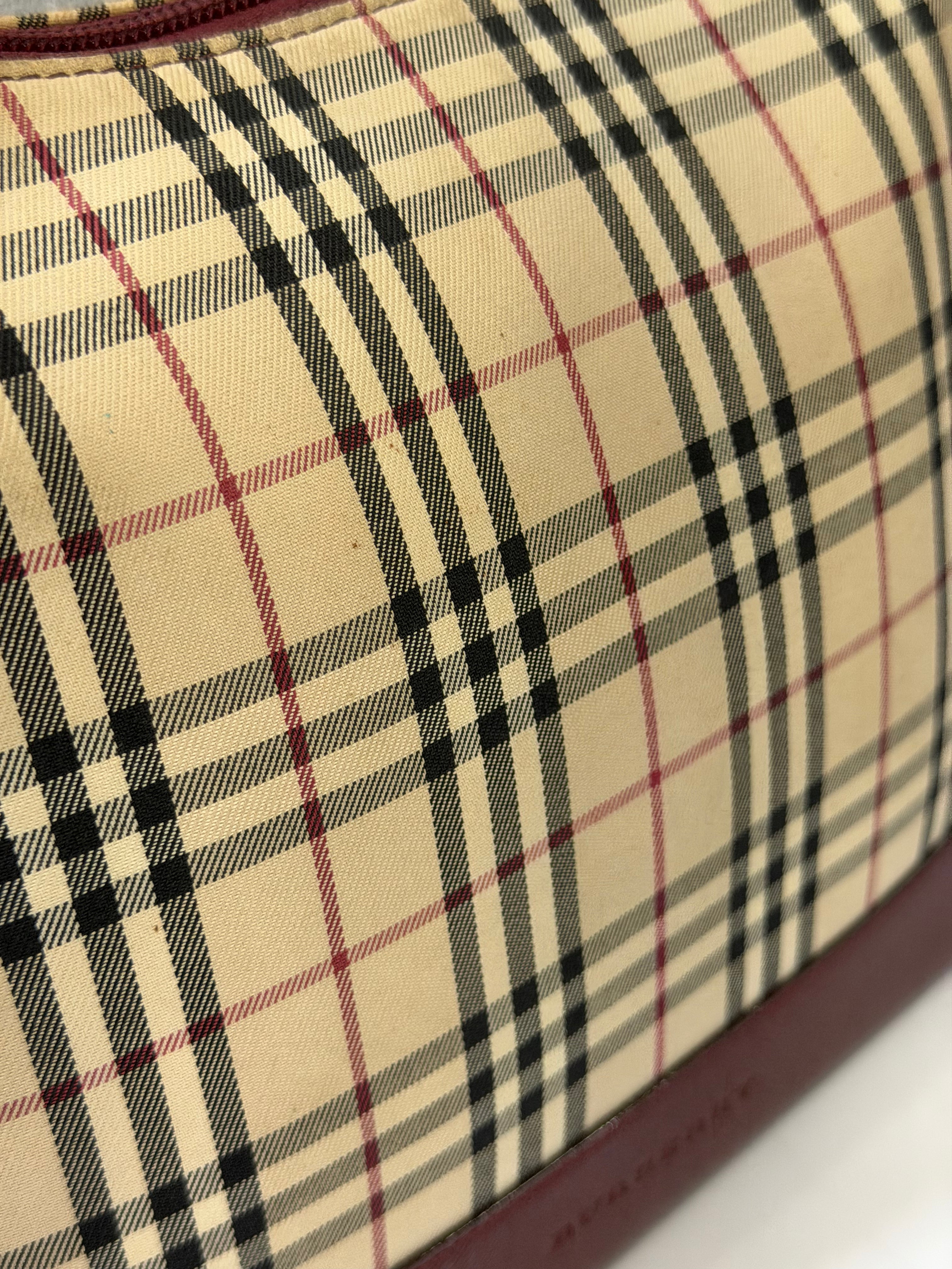 Borsa a Spalla Vintage di Burberry con Motivo Nova-Check