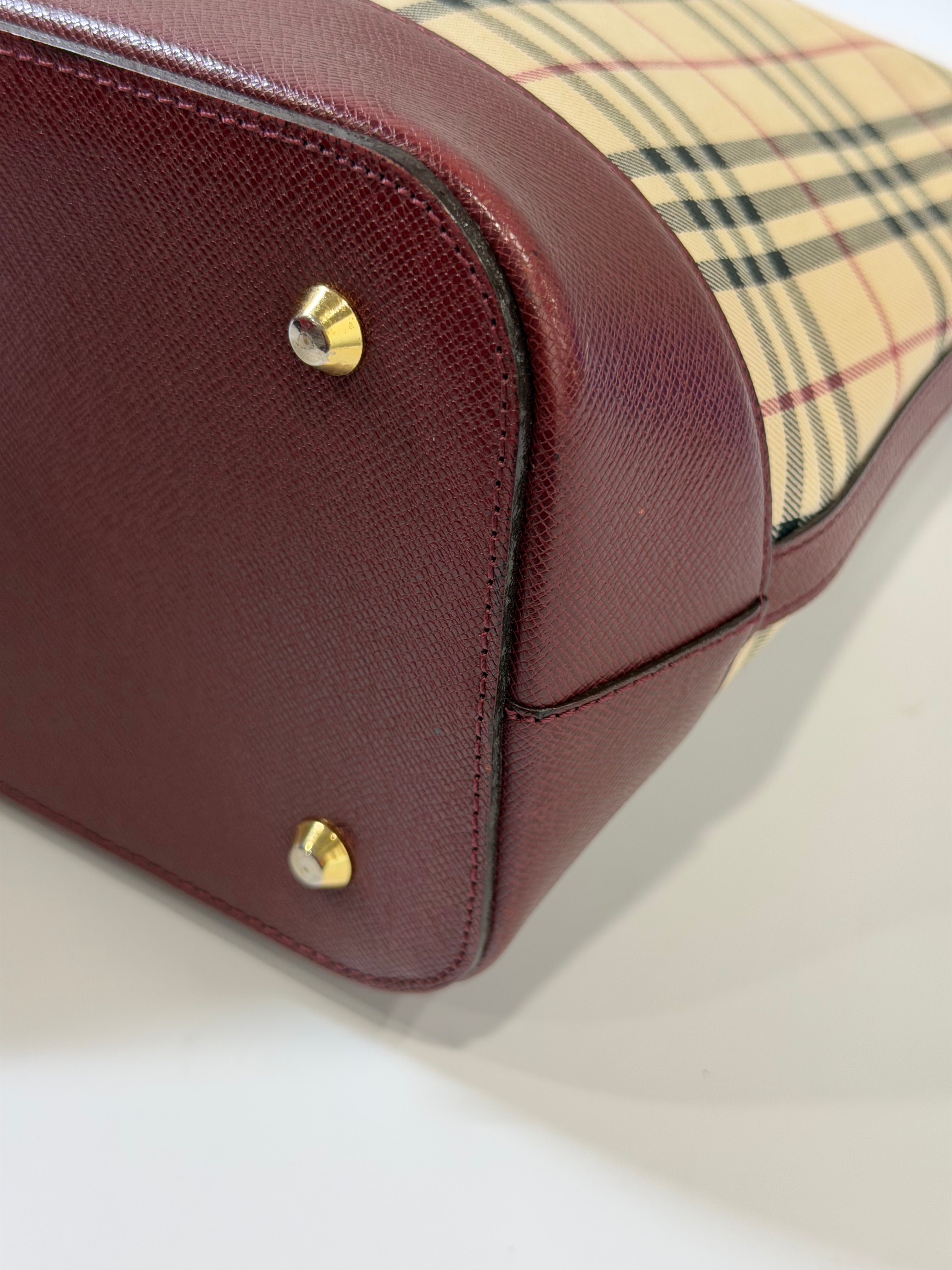 Borsa a Spalla Vintage di Burberry con Motivo Nova-Check