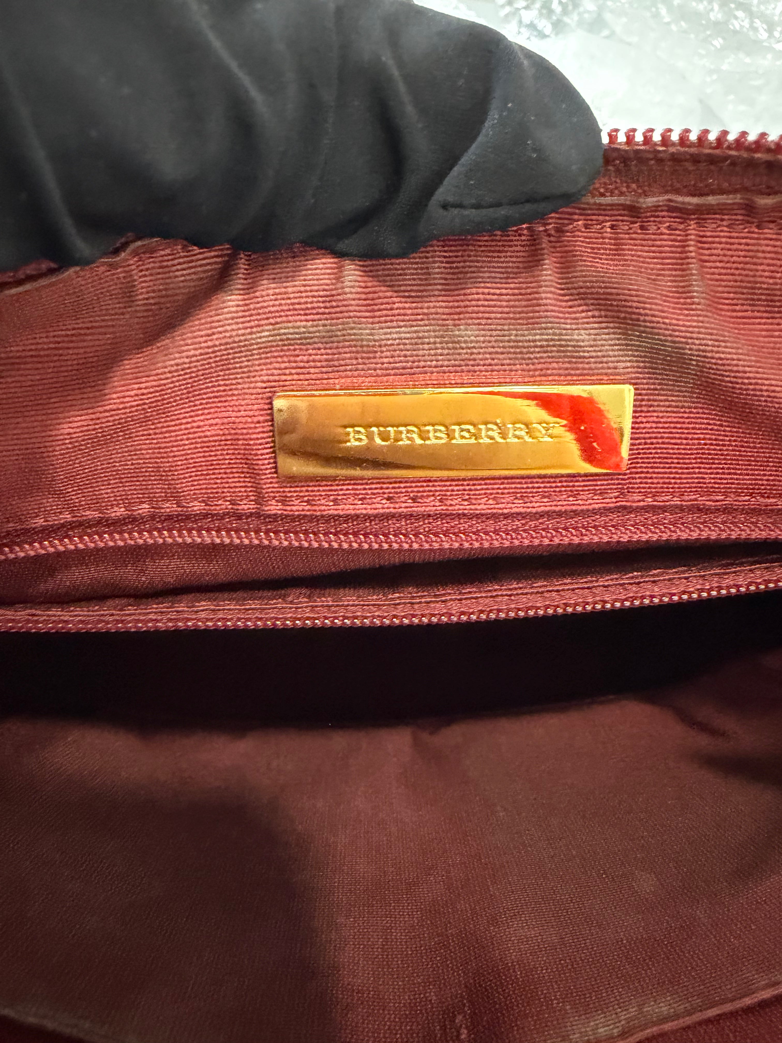 Borsa a Spalla Vintage di Burberry con Motivo Nova-Check