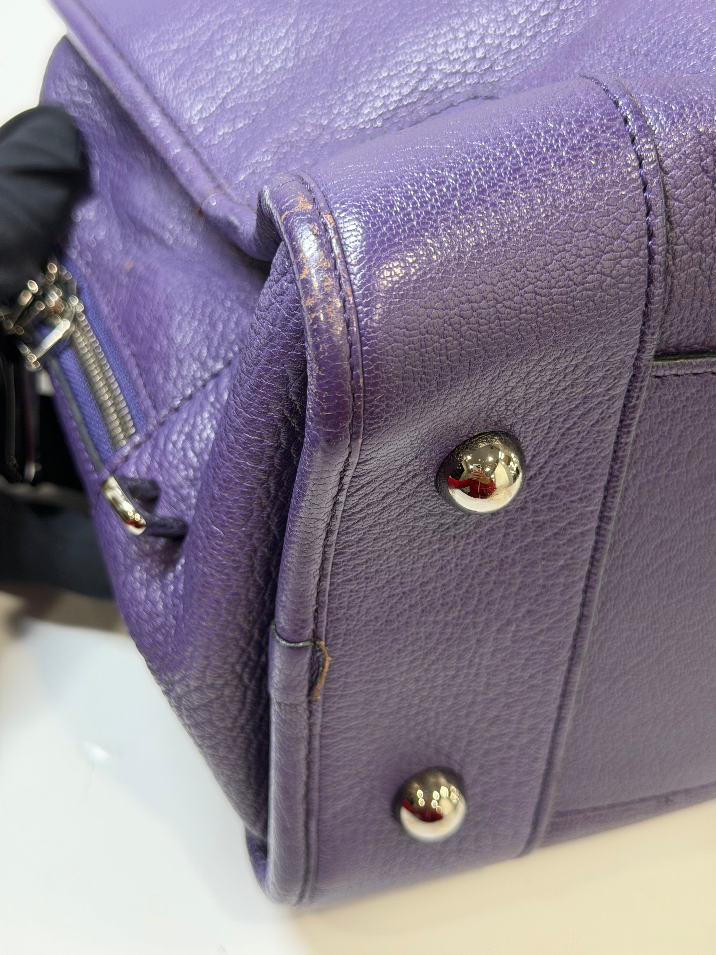 Borsa Loewe Amazona in Pelle Viola