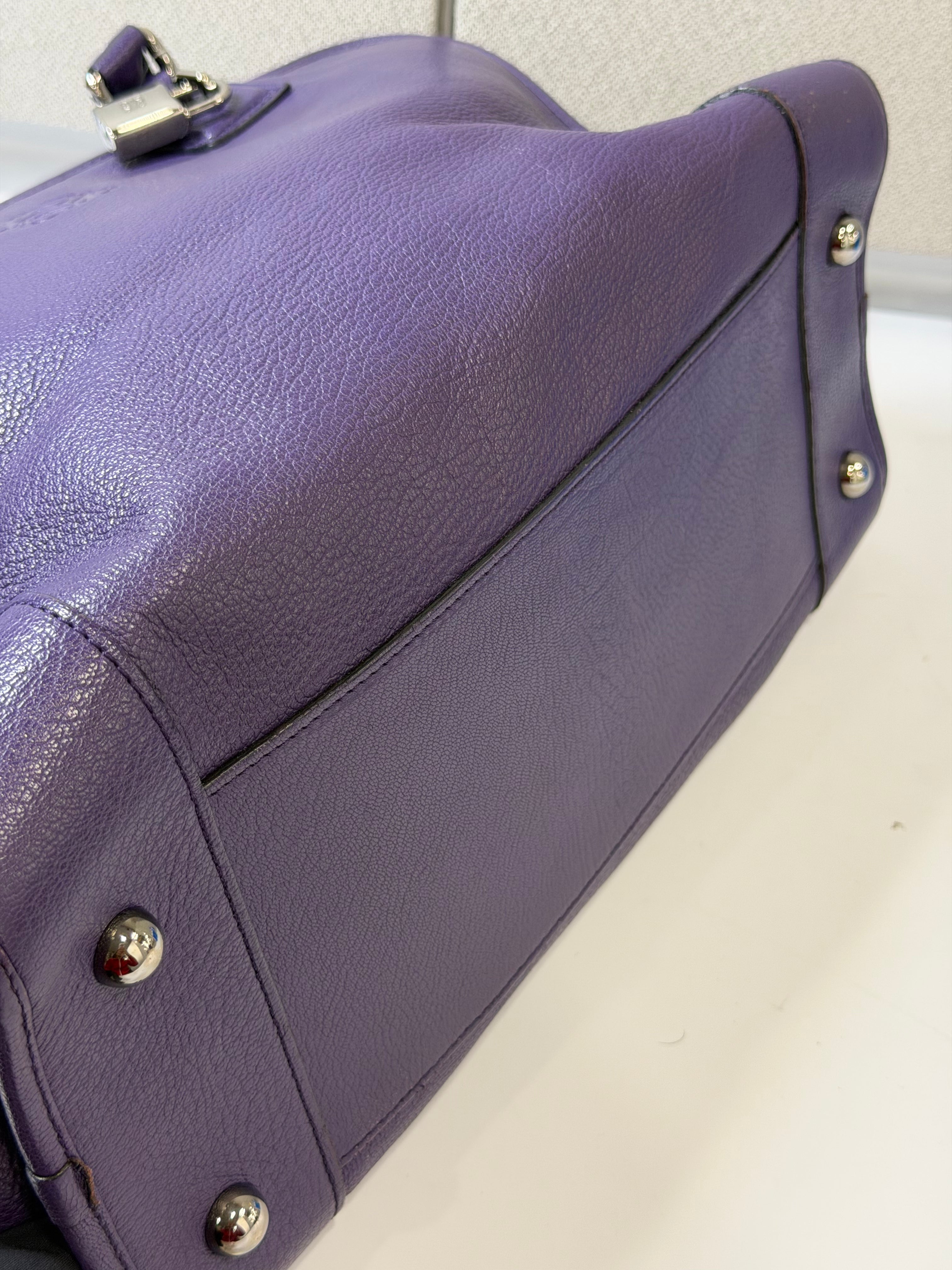 Borsa Loewe Amazona in Pelle Viola