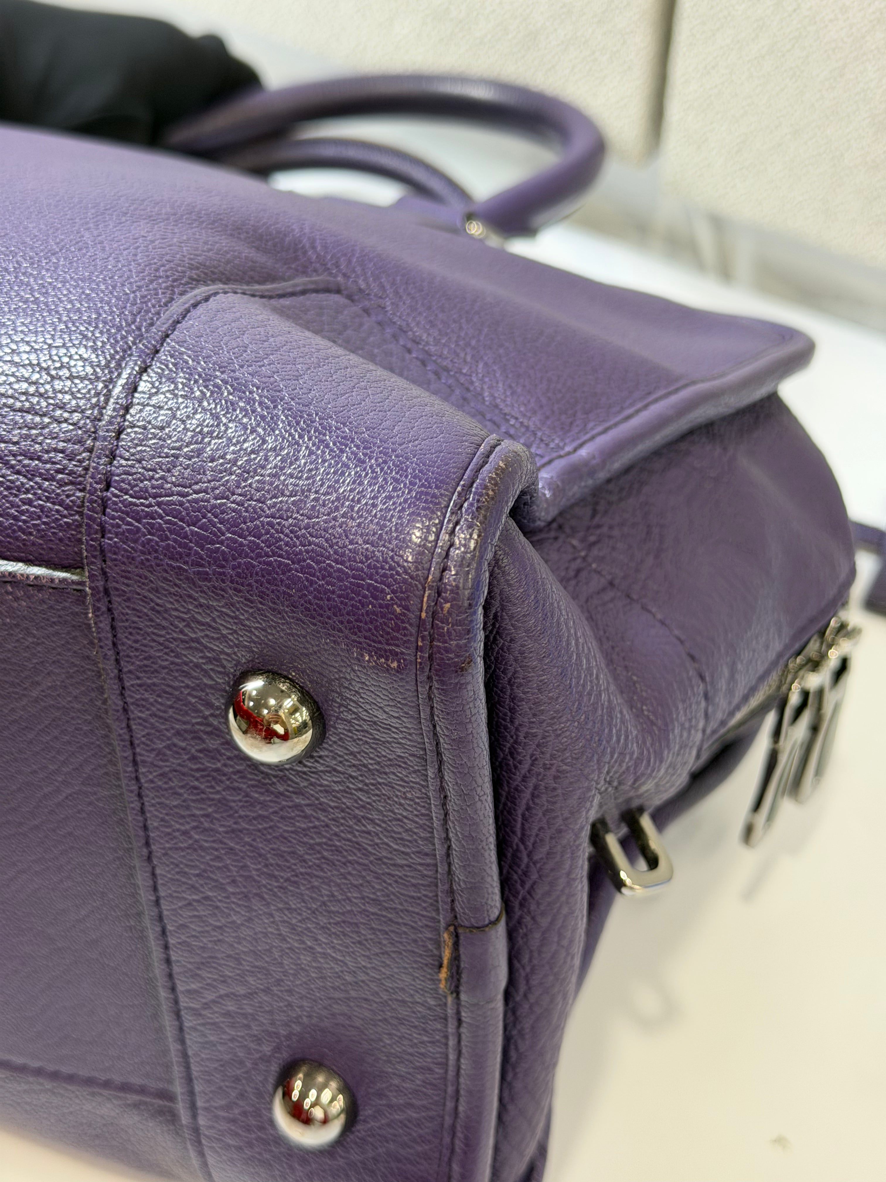 Borsa Loewe Amazona in Pelle Viola