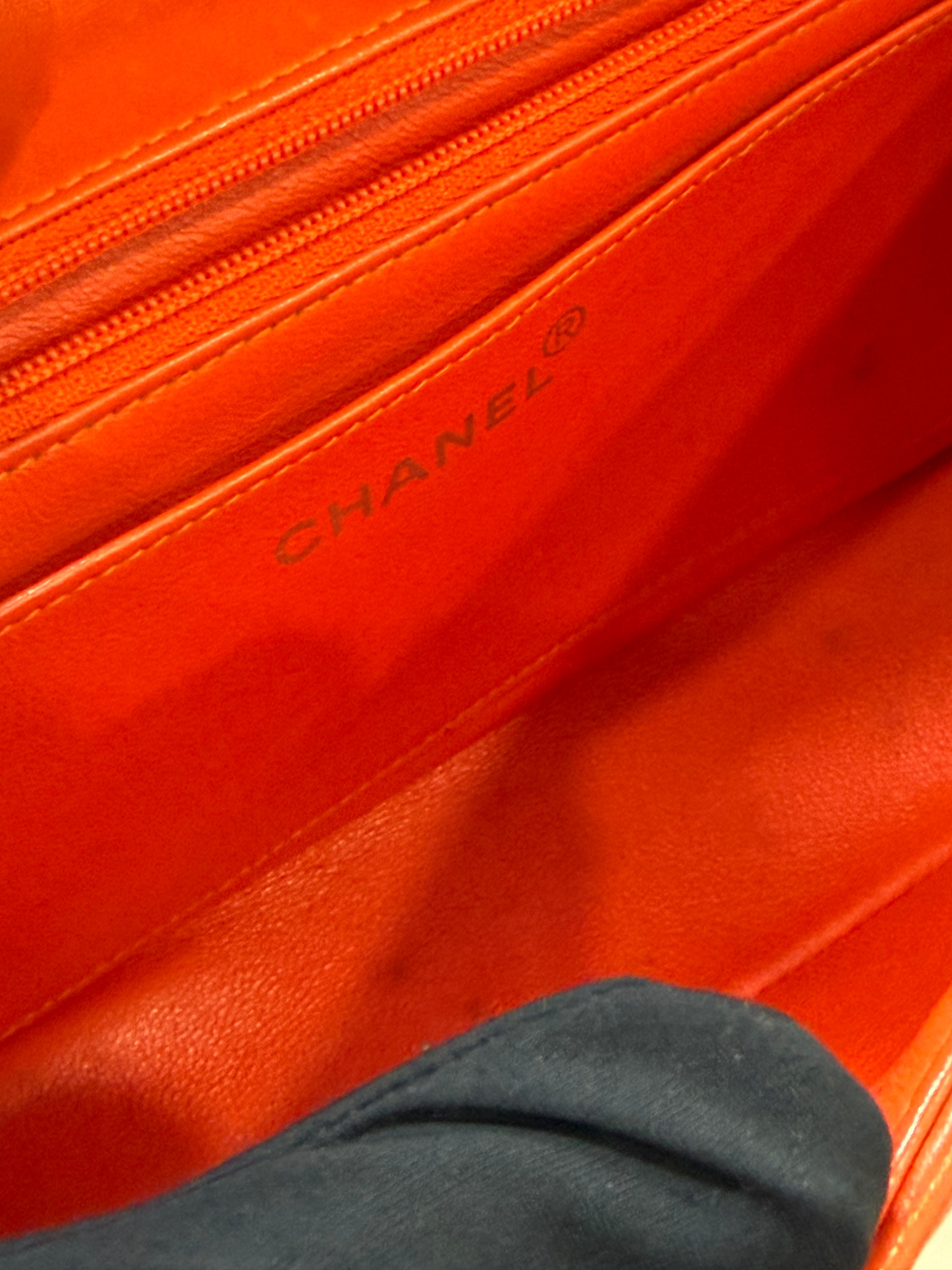Borsa Chanel Kelly Color Arancio