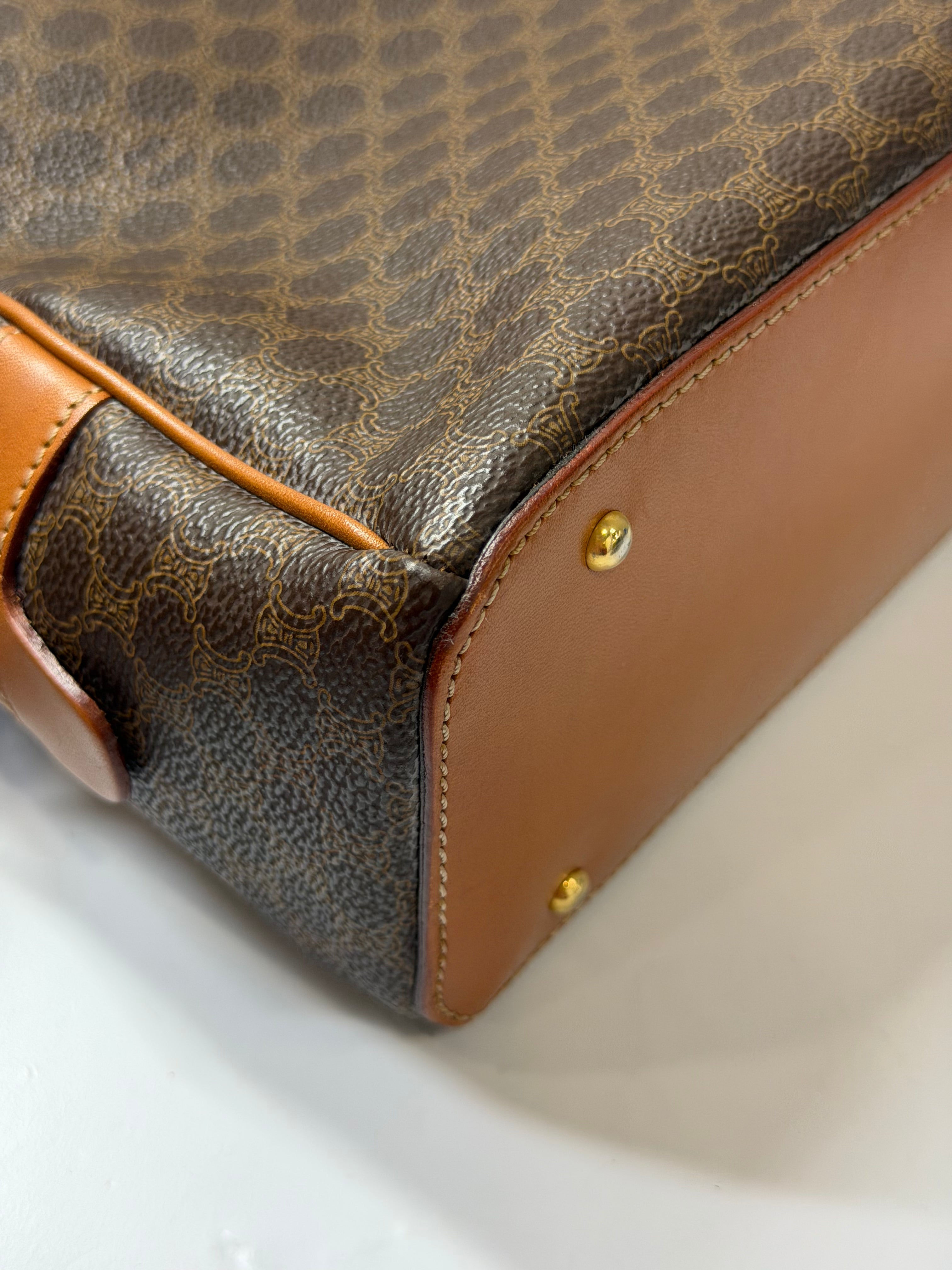 Borsa Vintage Céline Macadam Canvas Dome