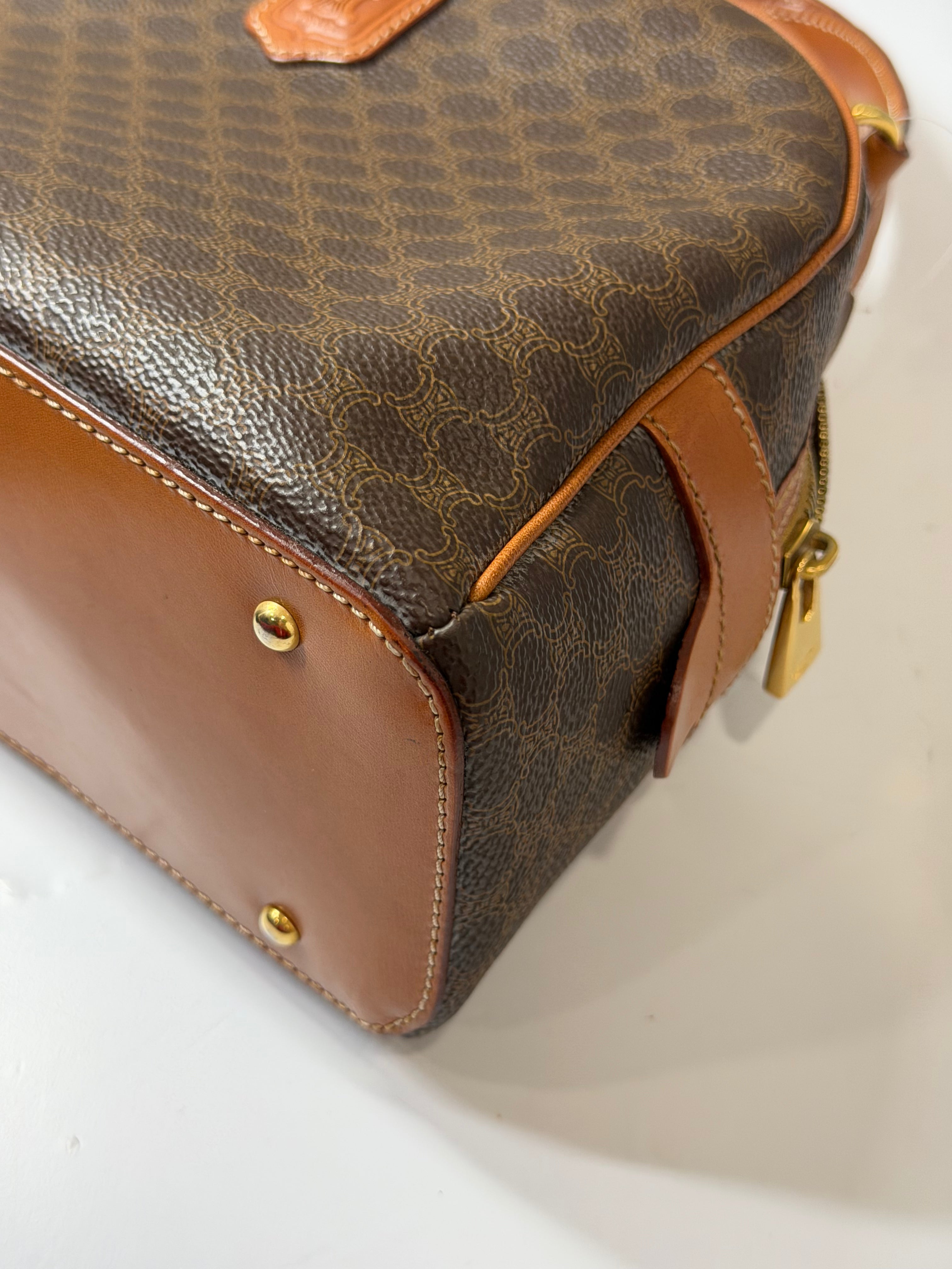 Borsa Vintage Céline Macadam Canvas Dome