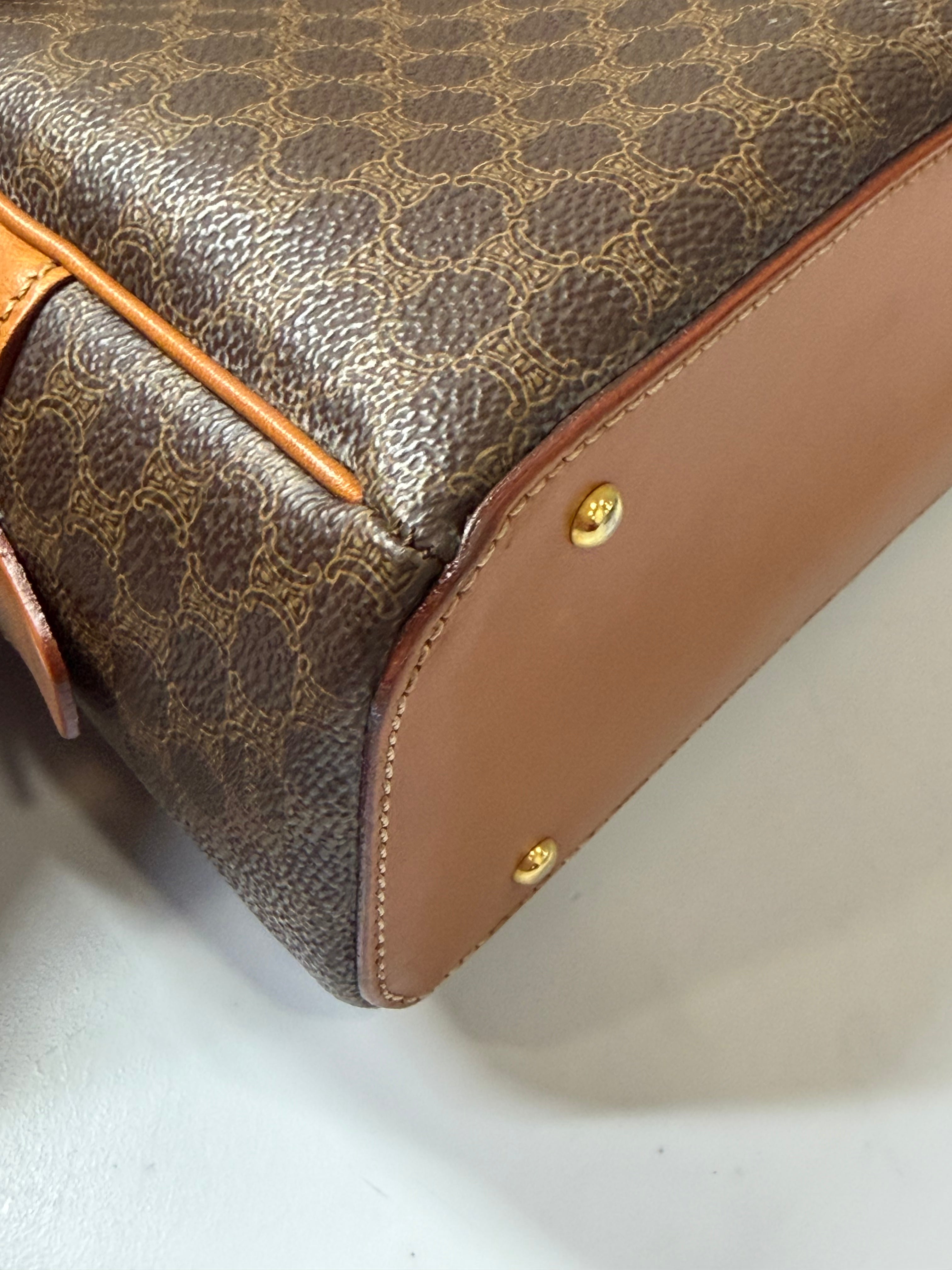 Borsa Vintage Céline Macadam Canvas Dome