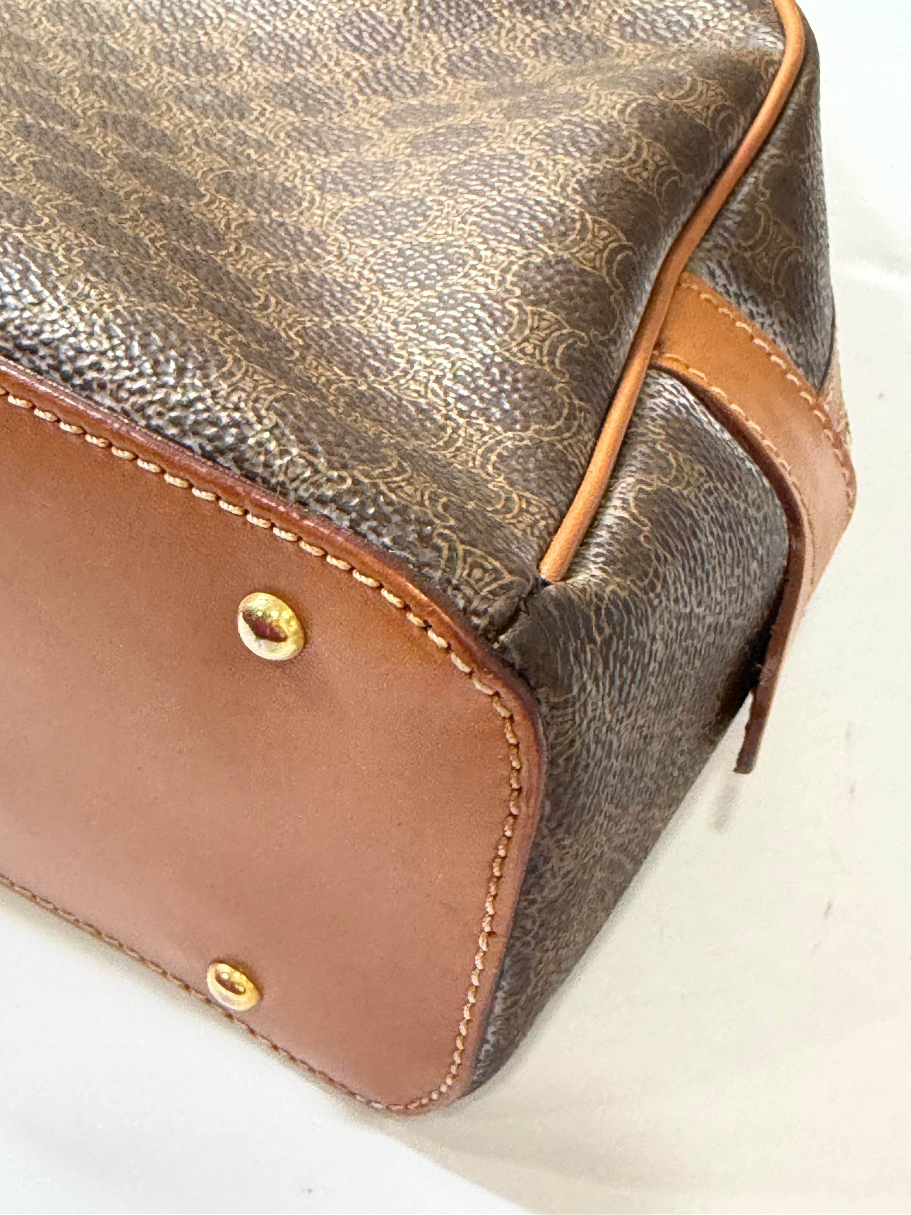 Borsa Vintage Céline Macadam Canvas Dome