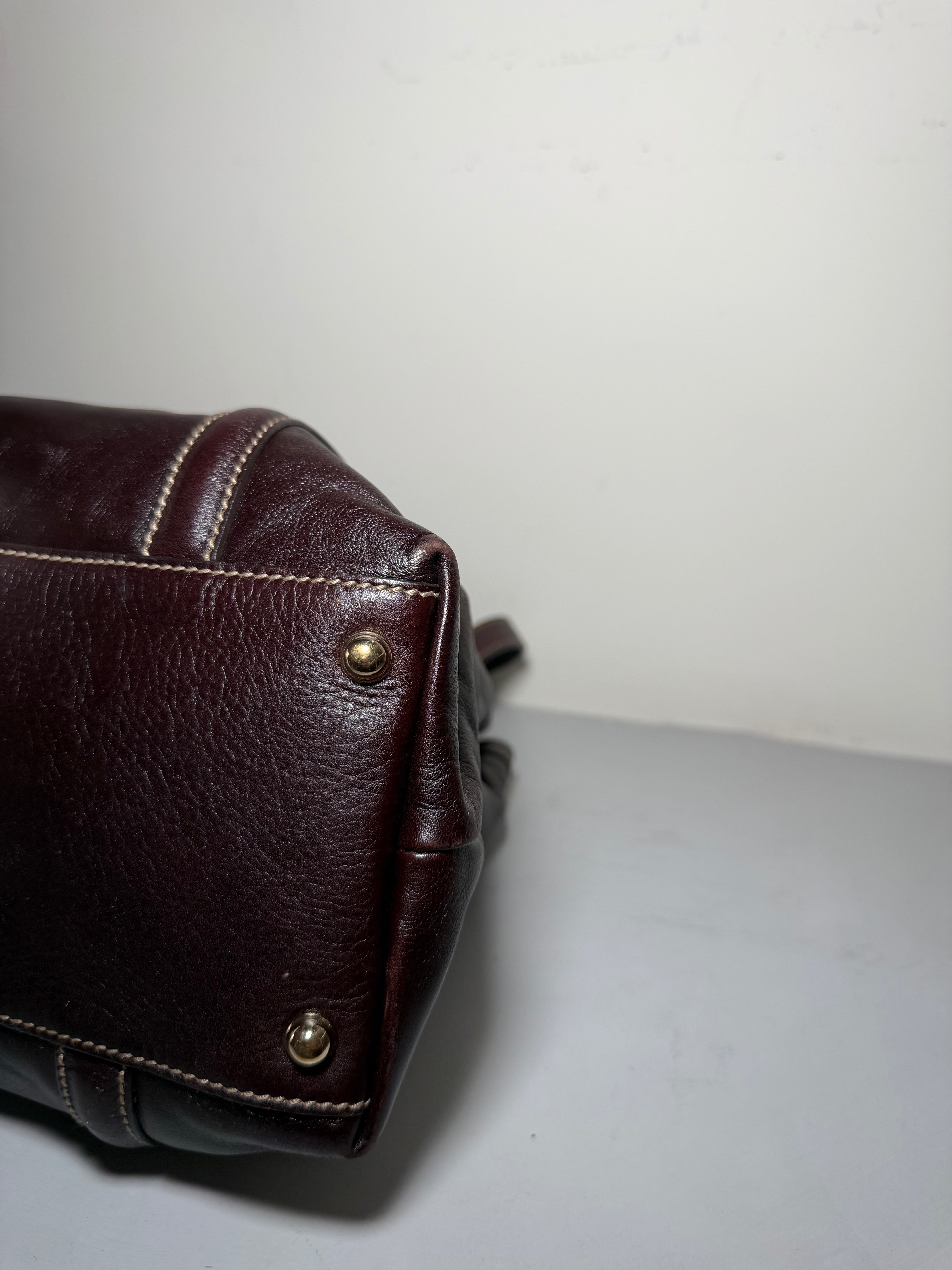 Borsa Tote Gucci Britt in Pelle Marrone