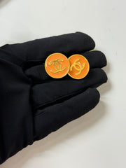 Orecchini a Clip Rotondi Vintage di Chanel