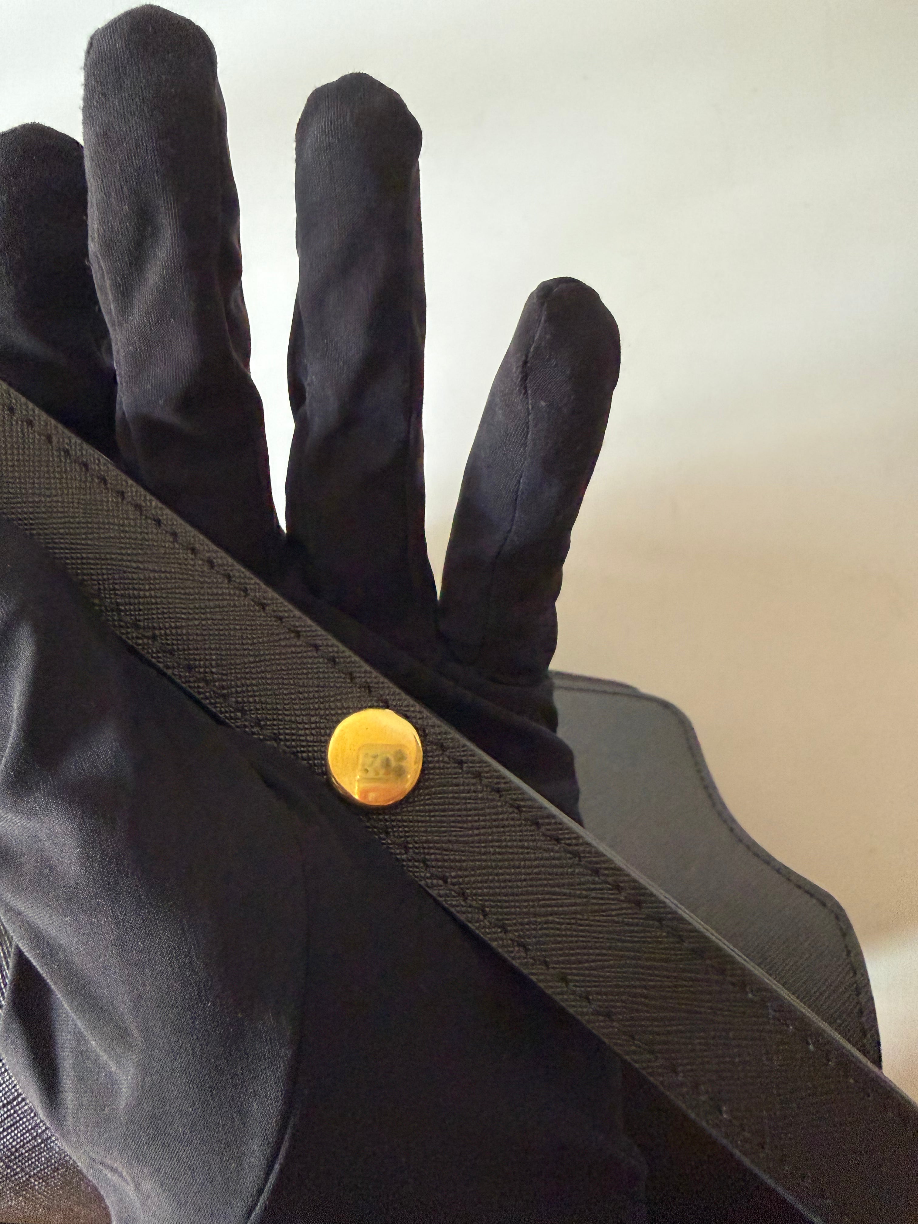 Borsa Trunk di Marni in Pelle Saffiano Nera