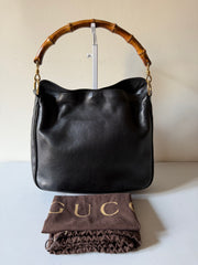 Borsa Vintage di Gucci con Manico in Bambù