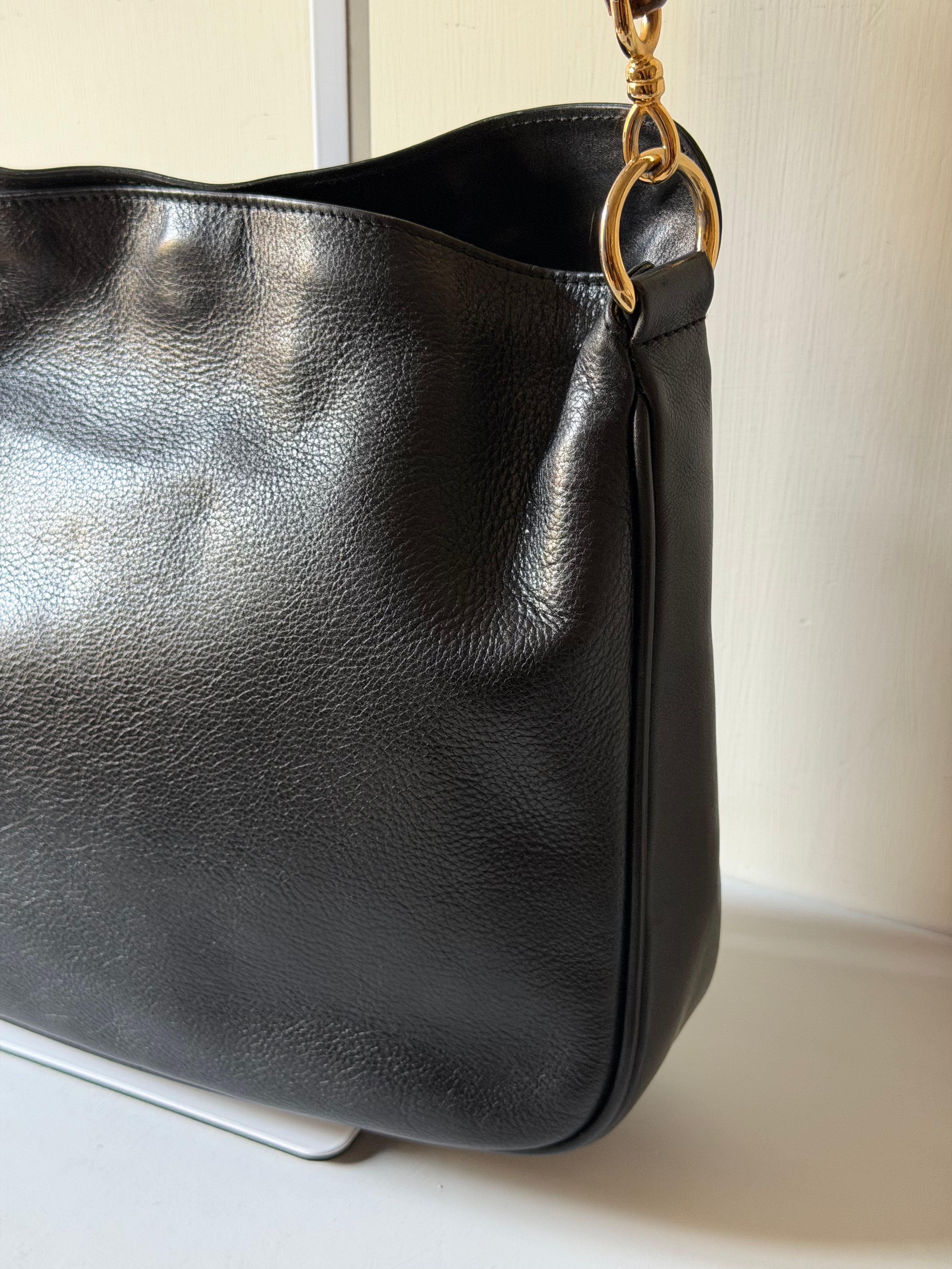 Borsa Vintage di Gucci con Manico in Bambù