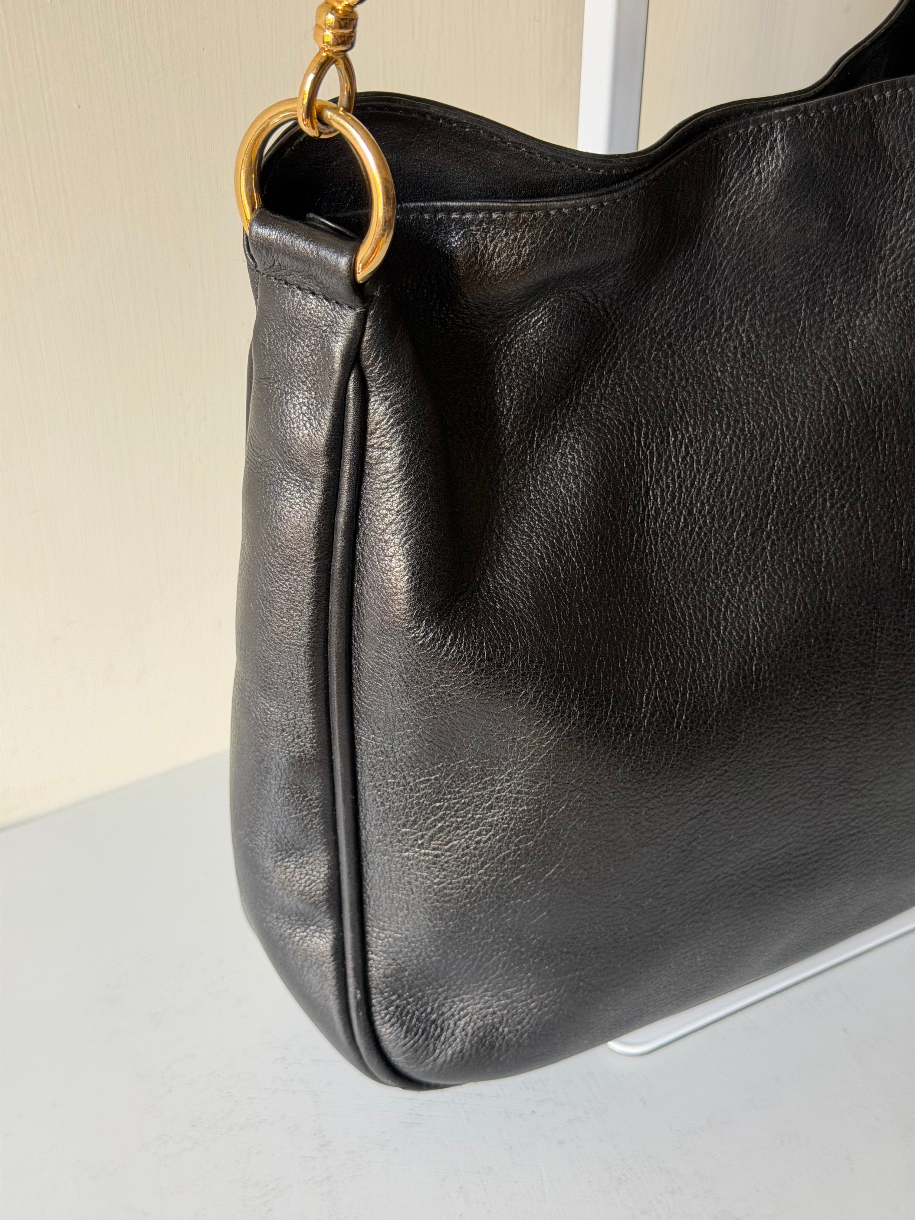 Borsa Vintage di Gucci con Manico in Bambù