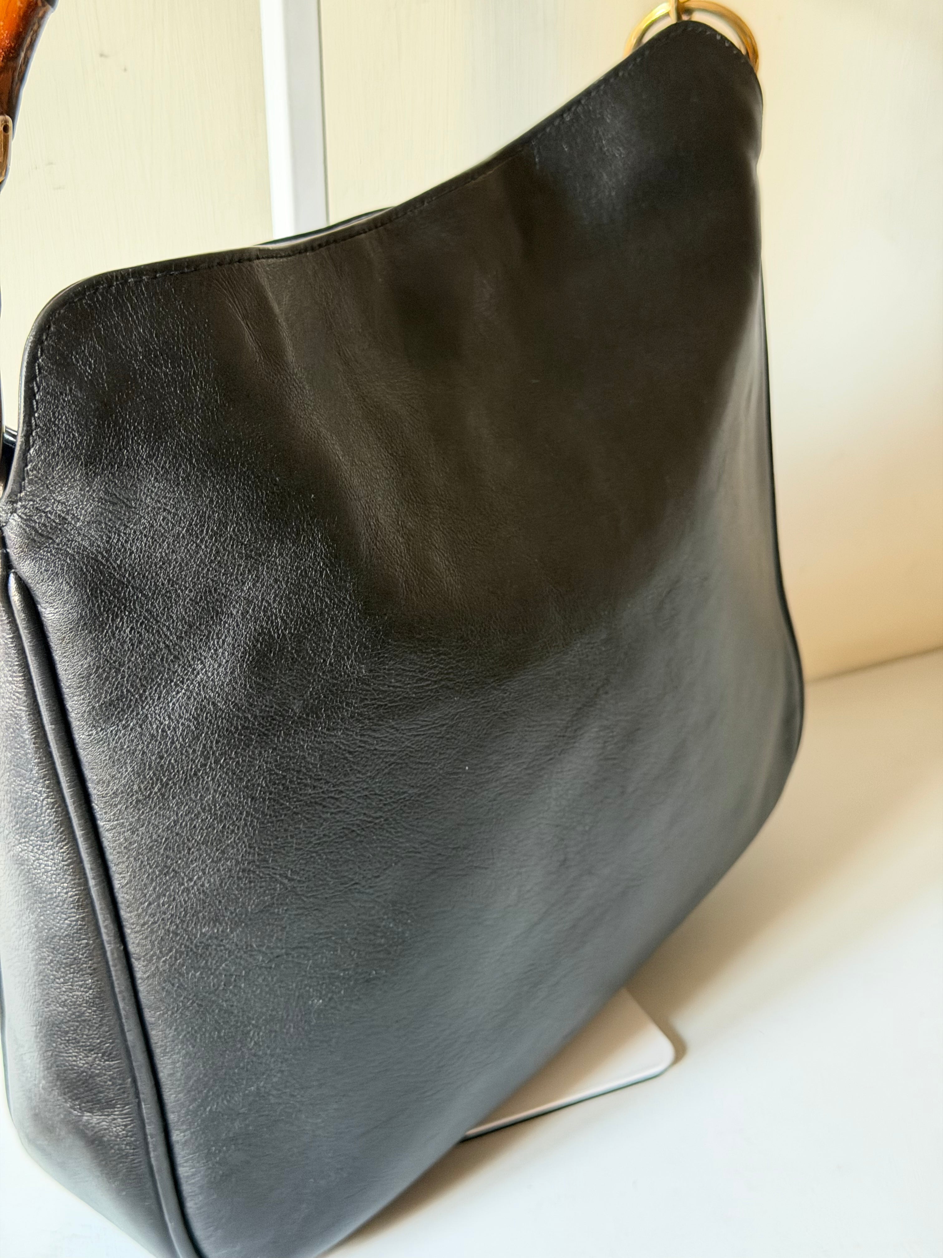 Borsa Vintage di Gucci con Manico in Bambù