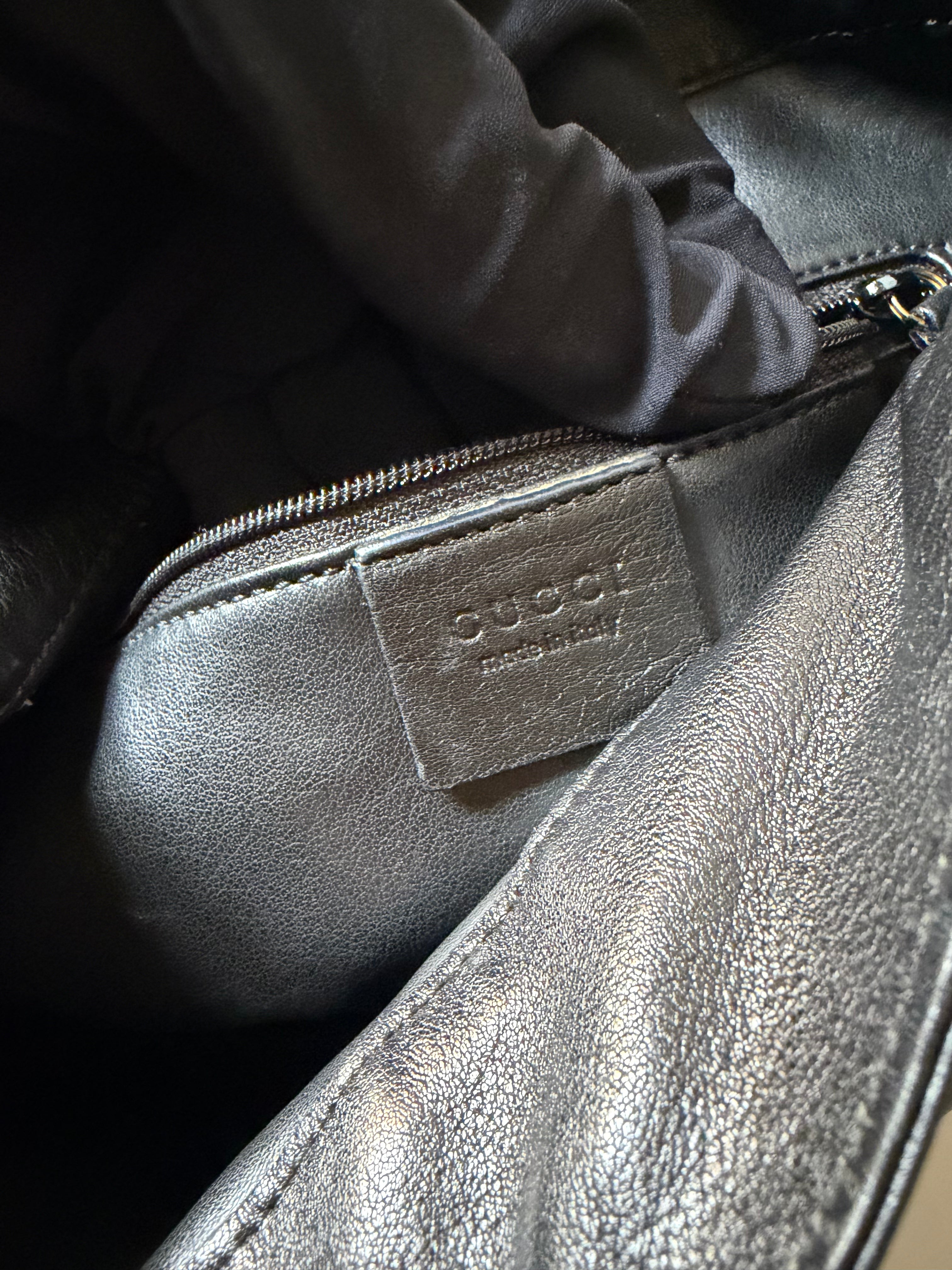 Borsa Vintage di Gucci con Manico in Bambù