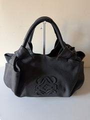 Borsa Loewe Aire con Logo Anagram in Rilievo