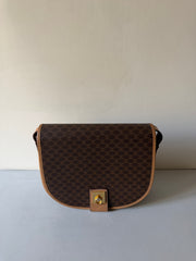 Borsa a Tracolla Vintage Celine con Iconico Motivo Macadam