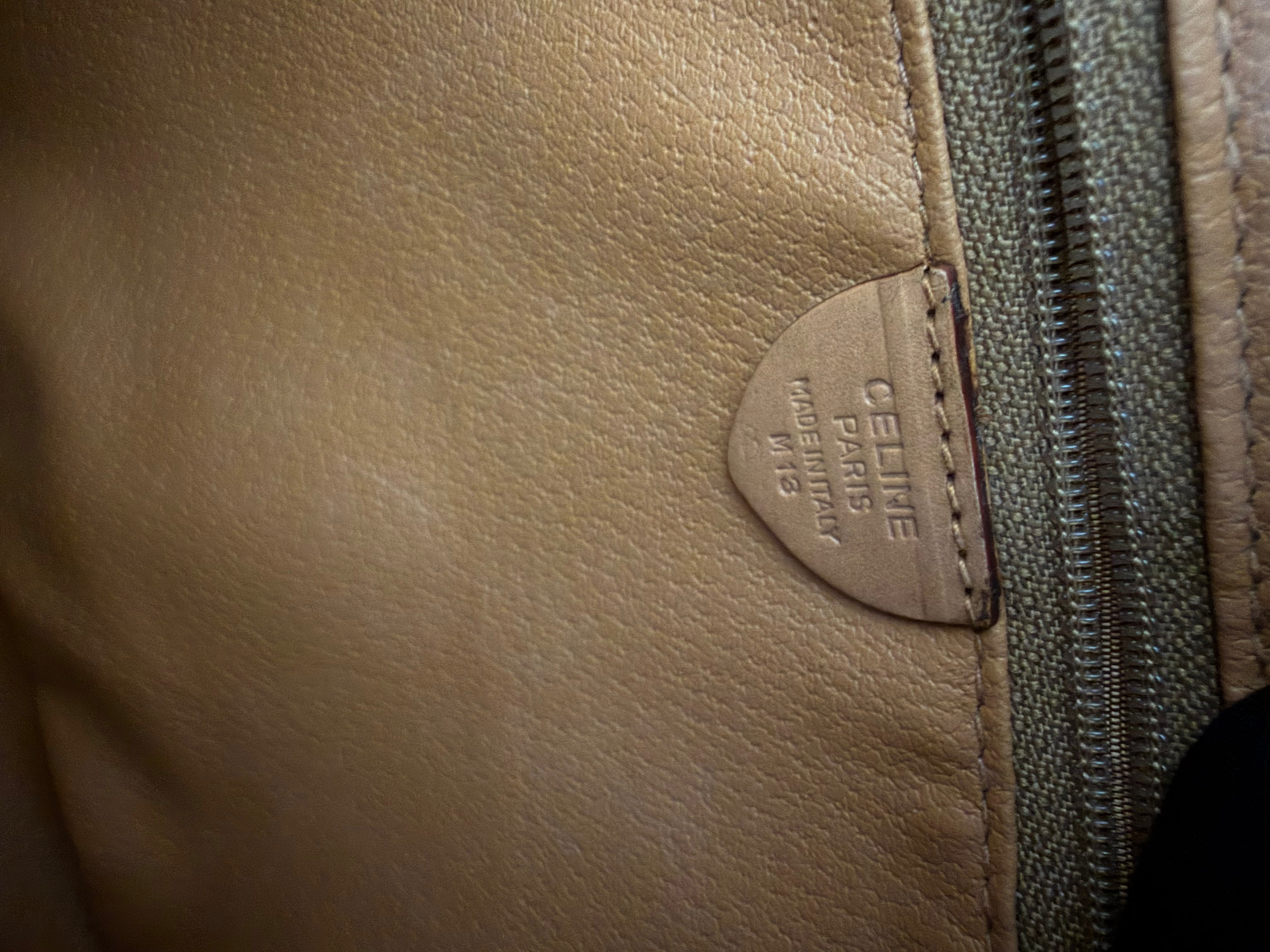 Borsa a Tracolla Vintage Celine con Iconico Motivo Macadam