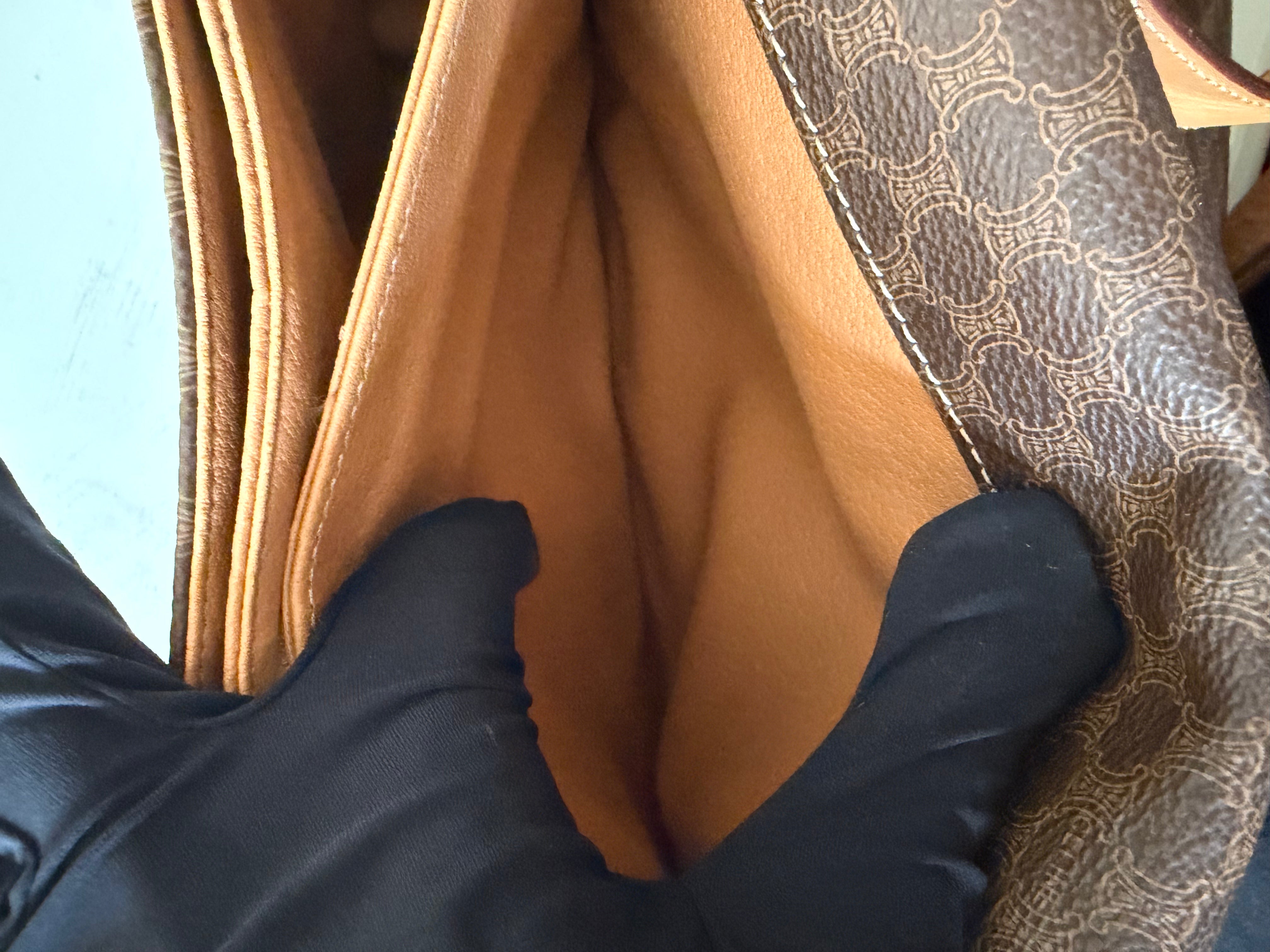 Borsa a Tracolla Vintage Celine con Iconico Motivo Macadam