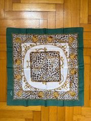 Foulard Vintage Celine con Motivo Leopardato