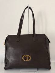 Borsa Christian Dior Vintage in Pelle Marrone