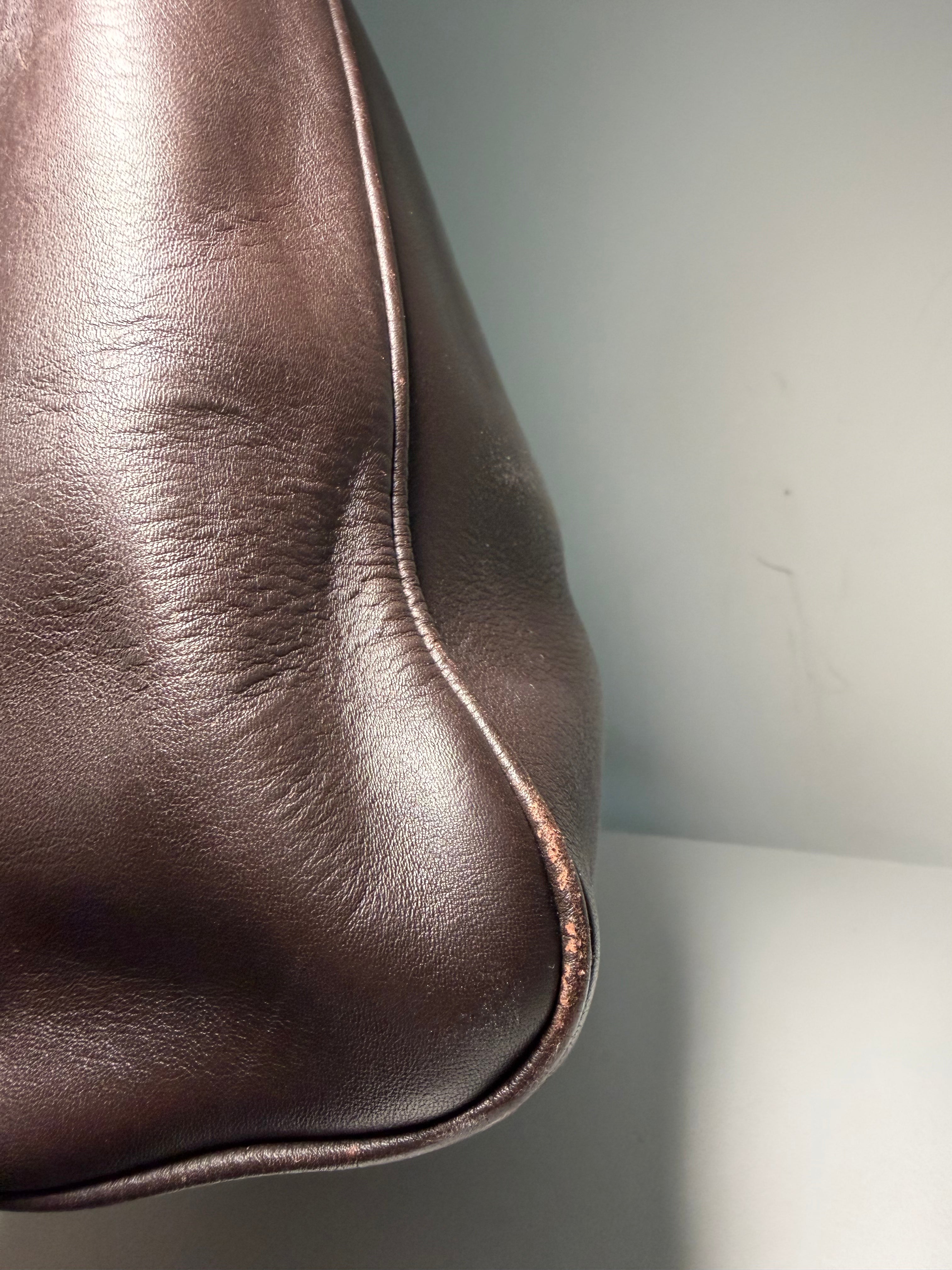Borsa Christian Dior Vintage in Pelle Marrone