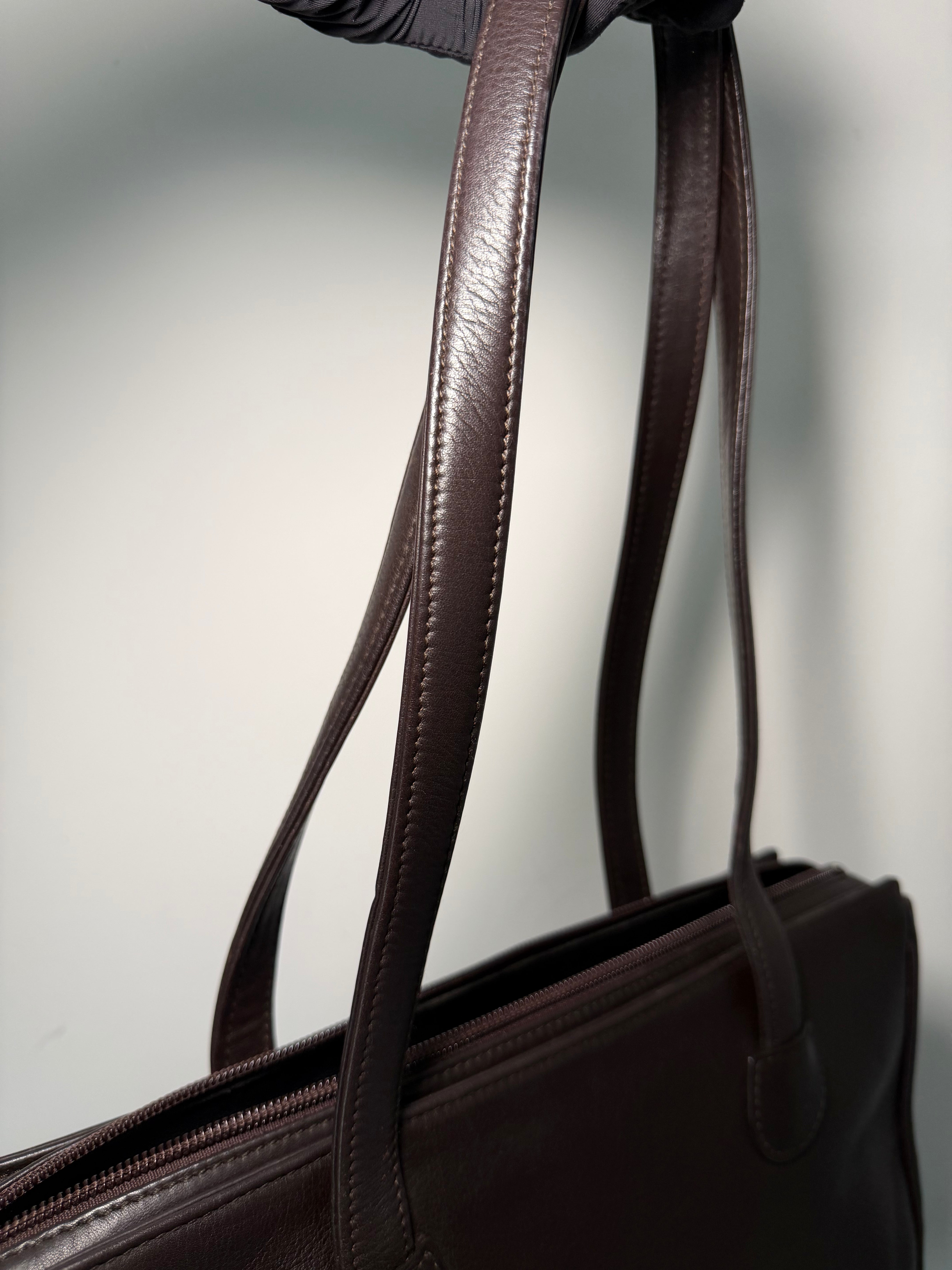 Borsa Christian Dior Vintage in Pelle Marrone