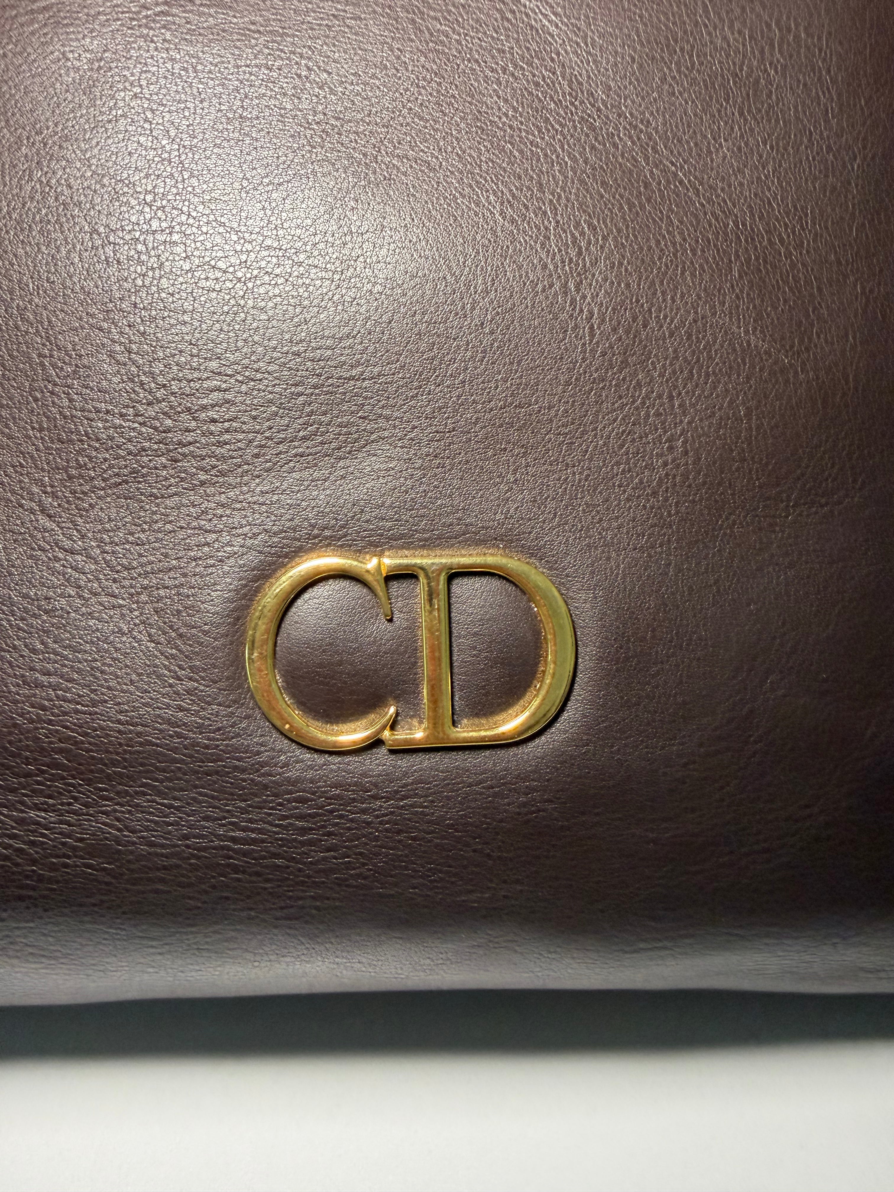Borsa Christian Dior Vintage in Pelle Marrone