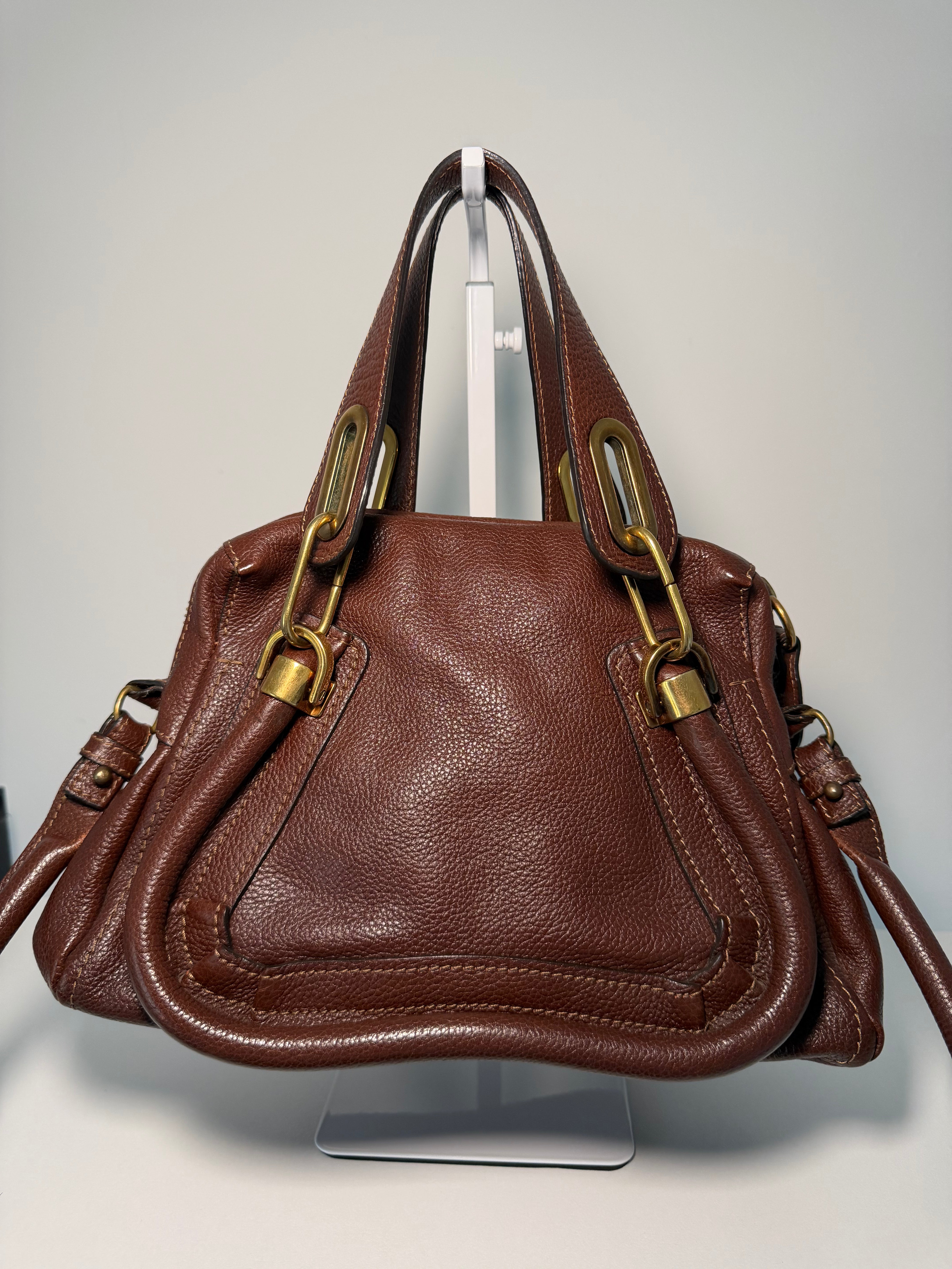 Borsa Chloé Paraty in Pelle Marrone