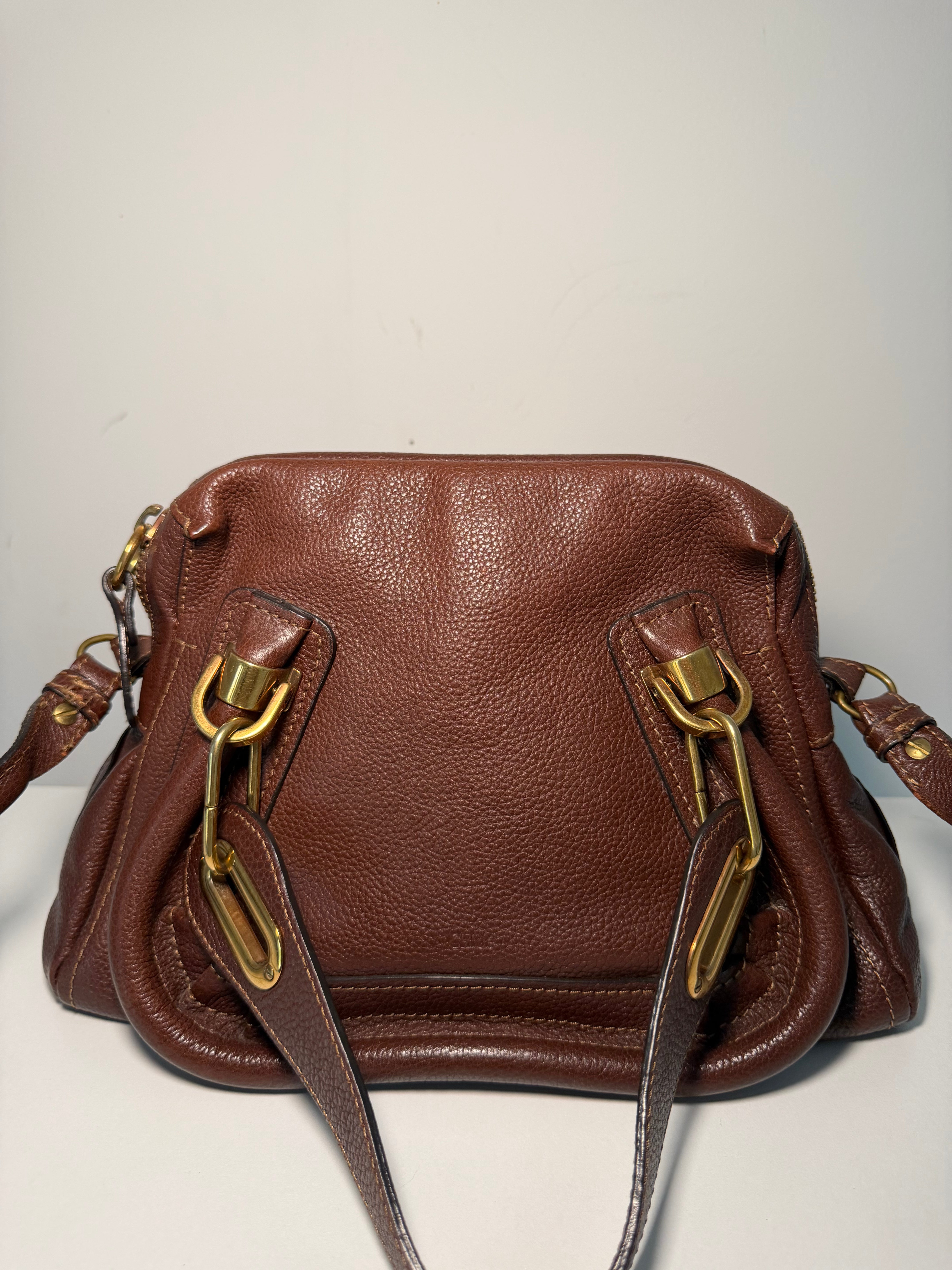 Borsa Chloé Paraty in Pelle Marrone