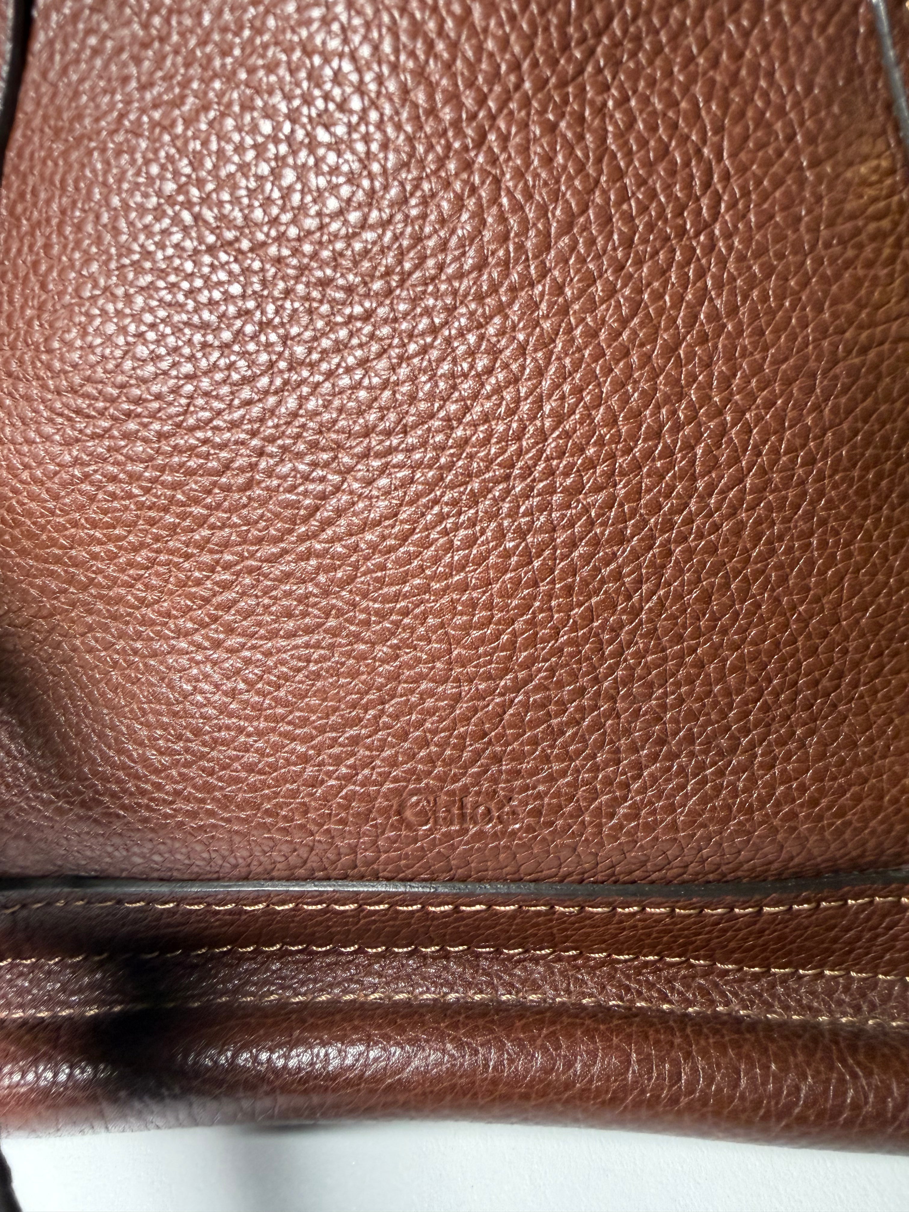 Borsa Chloé Paraty in Pelle Marrone